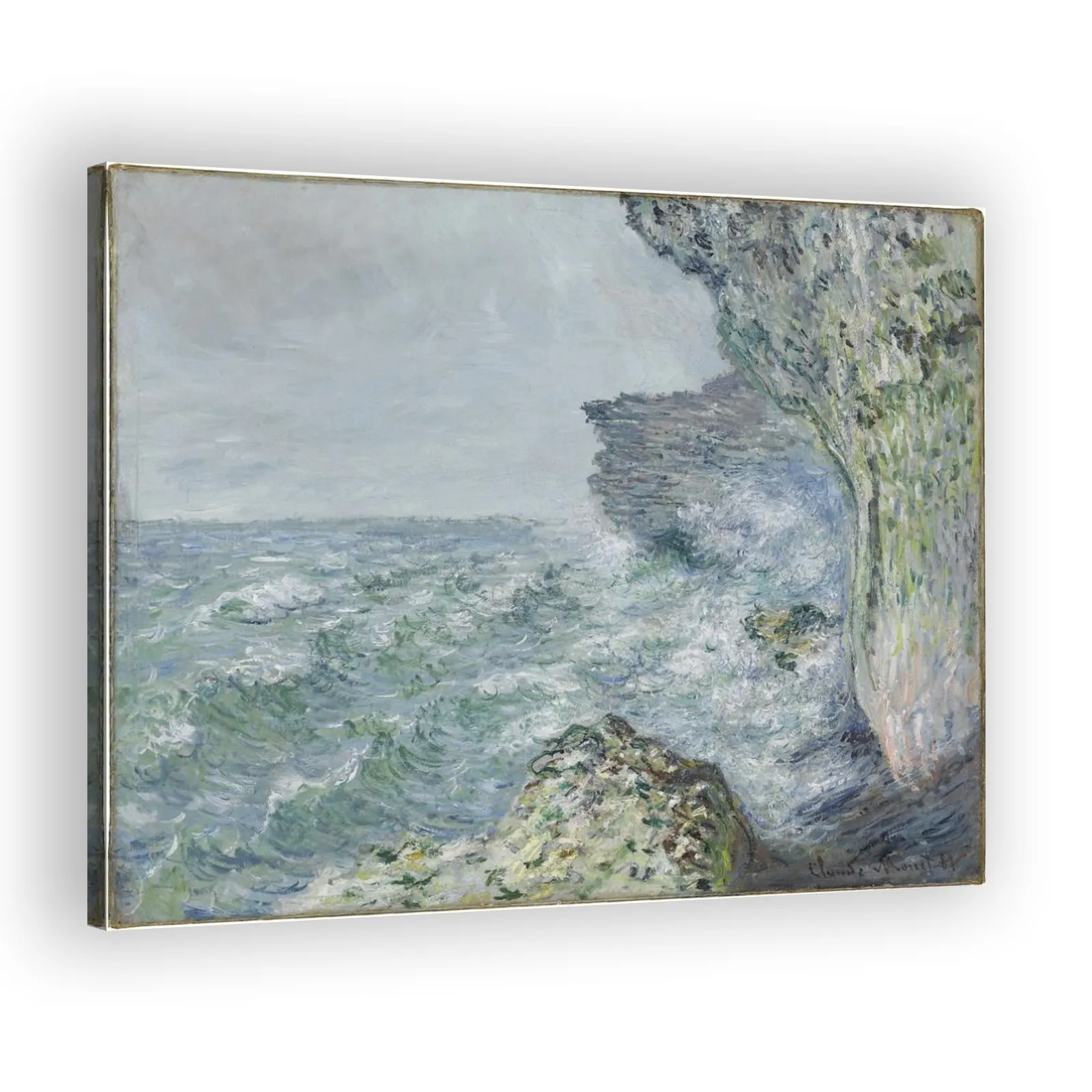 The Sea in Fécamp by Claude Monet - view 2 thumbnail