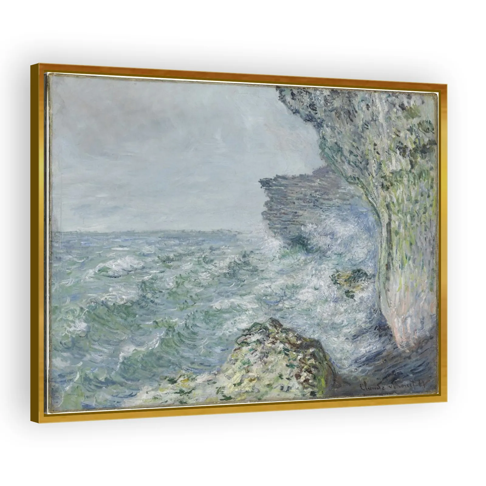 The Sea in Fécamp by Claude Monet - view 3 thumbnail