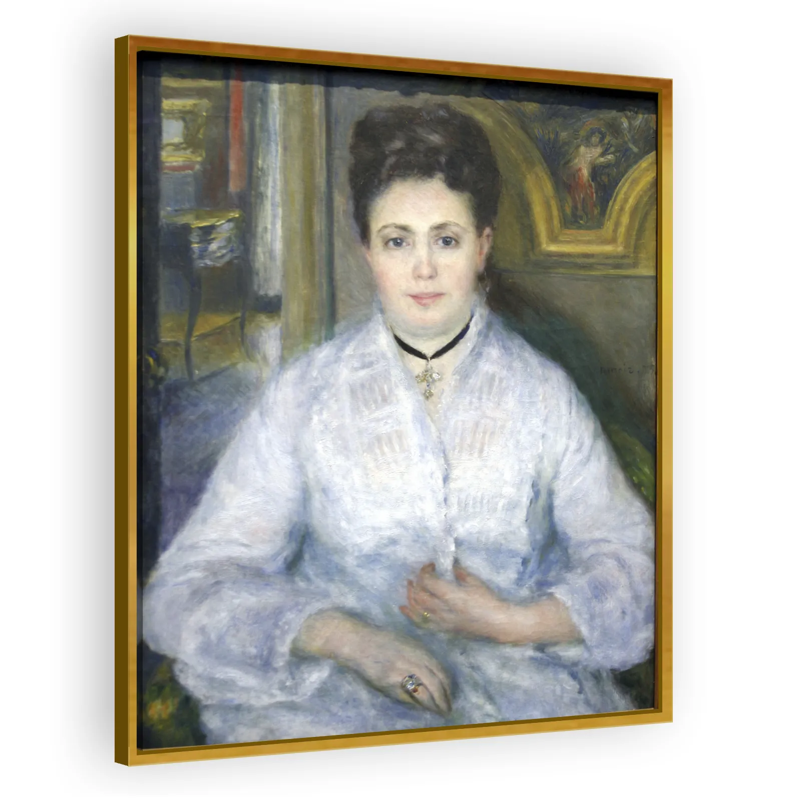 Madame Victor Chocquet by Pierre Auguste Renoir - view 3 thumbnail