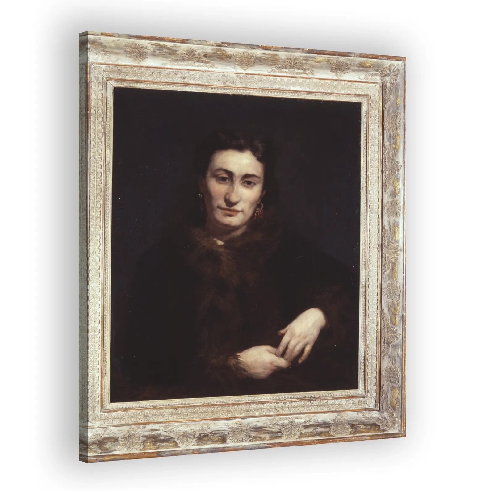 Lady in a Fur-trimmed Coat by Pierre Auguste Renoir - view 2 thumbnail