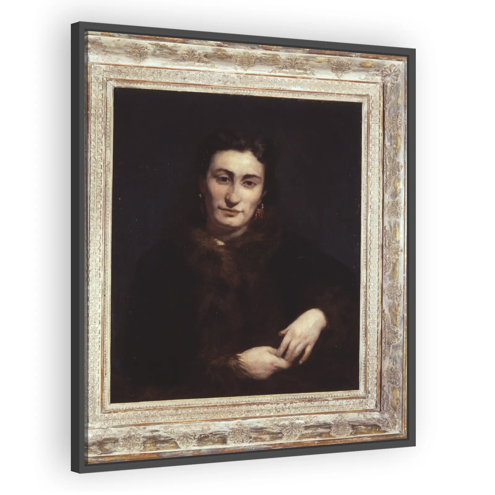 Lady in a Fur-trimmed Coat by Pierre Auguste Renoir