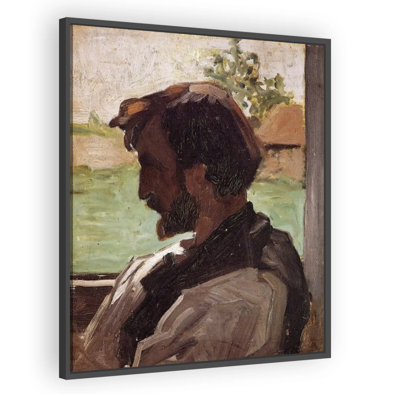 Portrait de Bazille by Claude Monet