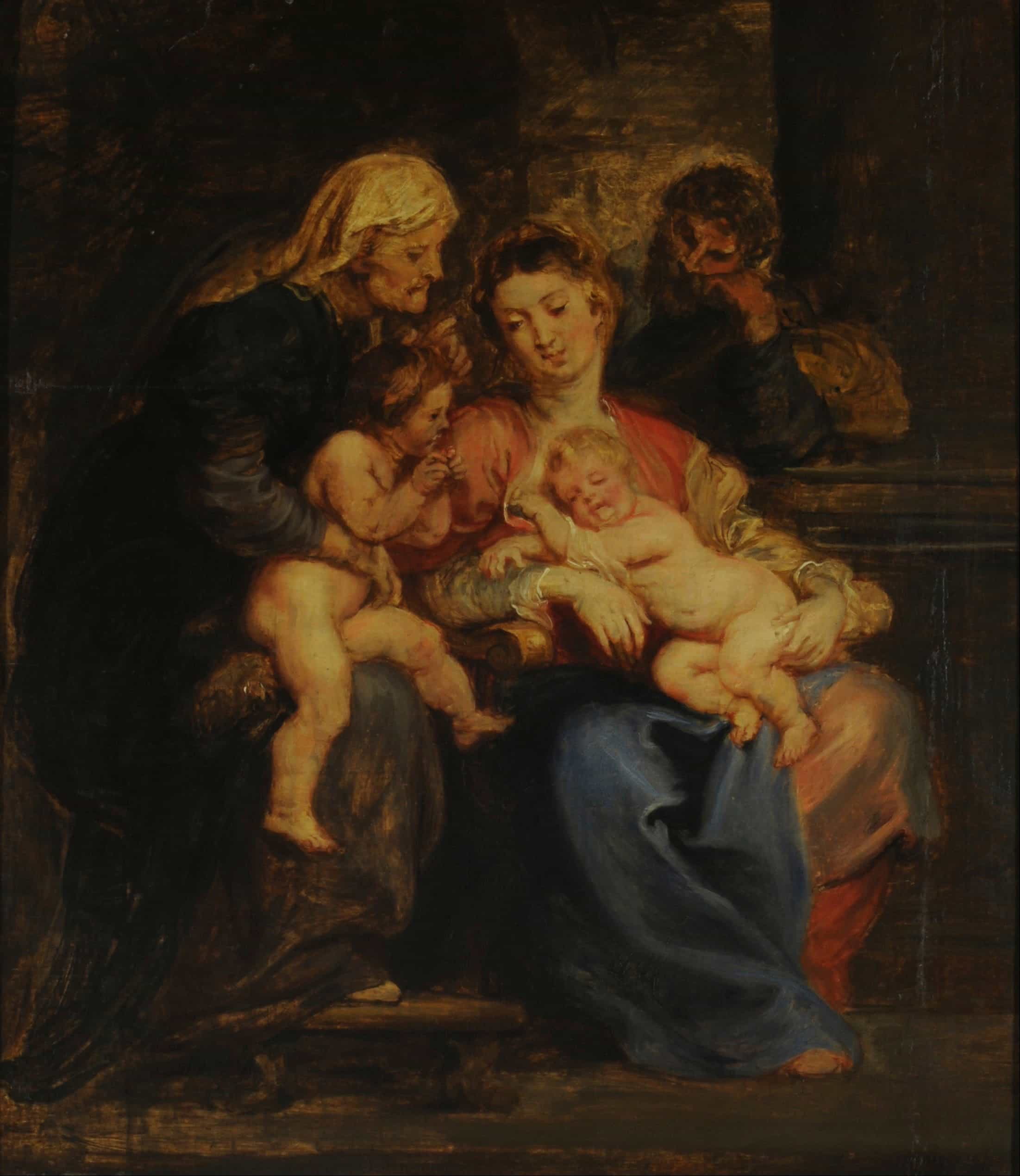 La Sagrada Familia con Santa Isabel y San Juan by Peter Paul Rubens