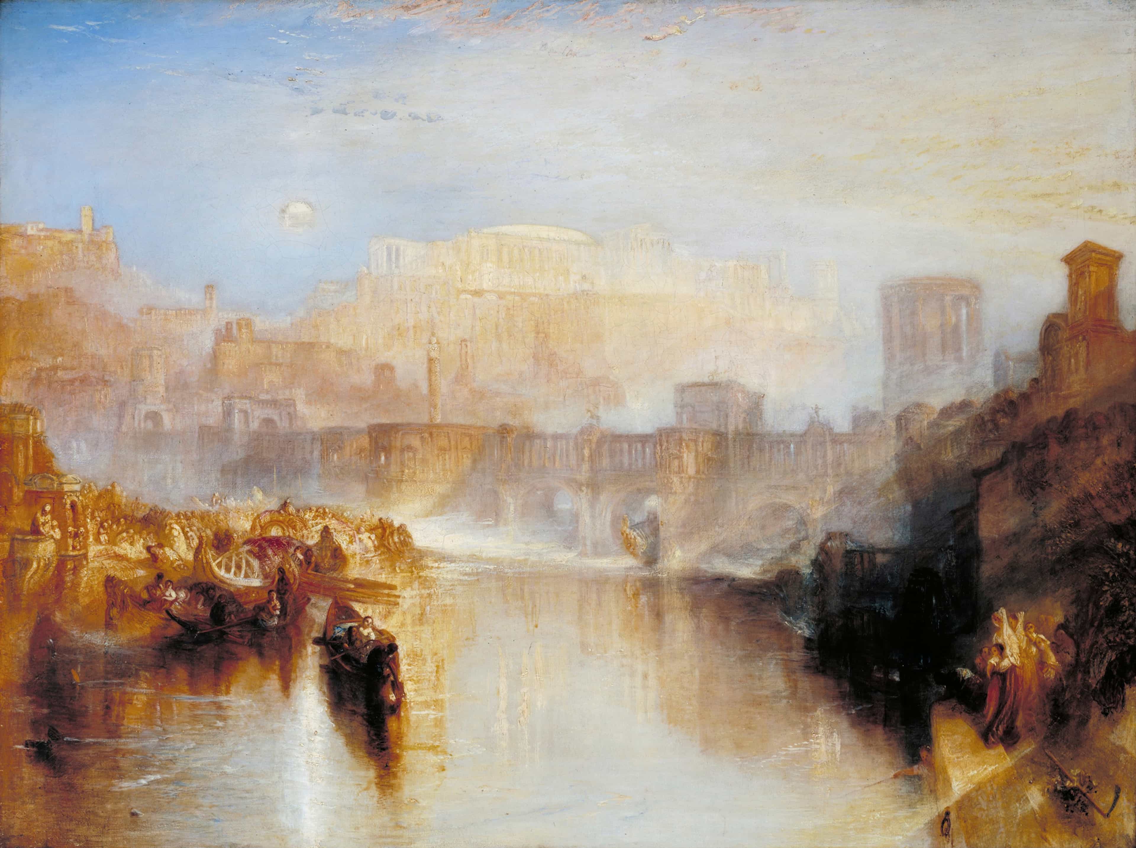 Ancient Rome: Agrippina Landing with the Ashes of Germanicus by J. M. W. Turner