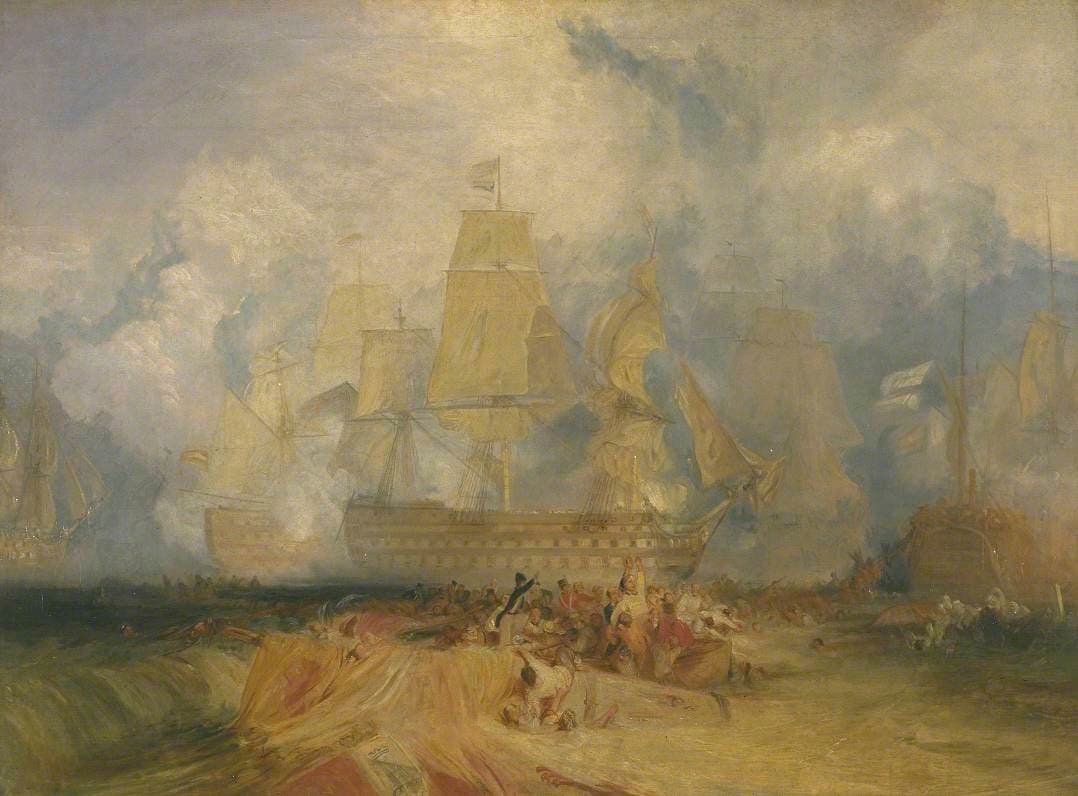 Second Sketch for The Battle of Trafalgar
