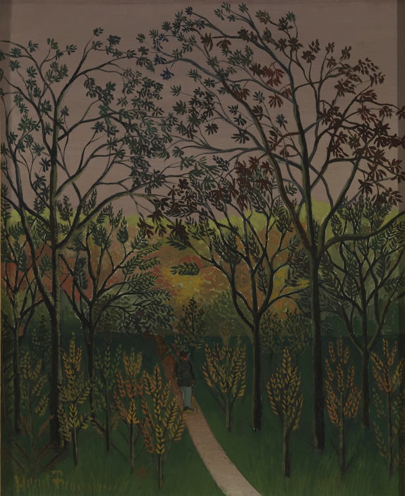 A Corner of the Park at Bellevue, Autumn, Sunset