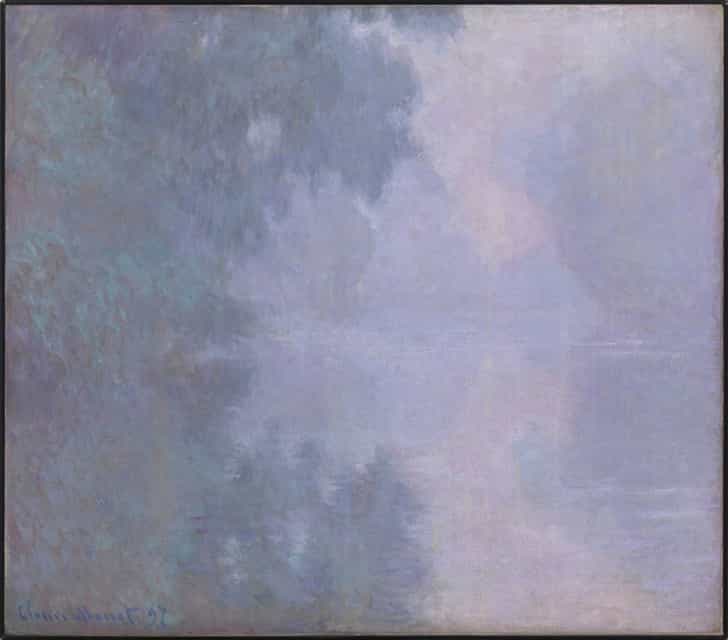 Morning on the Seine, Giverny by Claude Monet