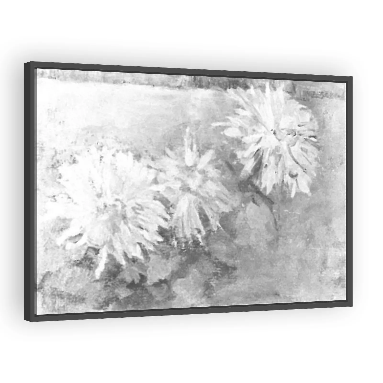 Three Chrysanthemum Blossoms by Piet Mondrian