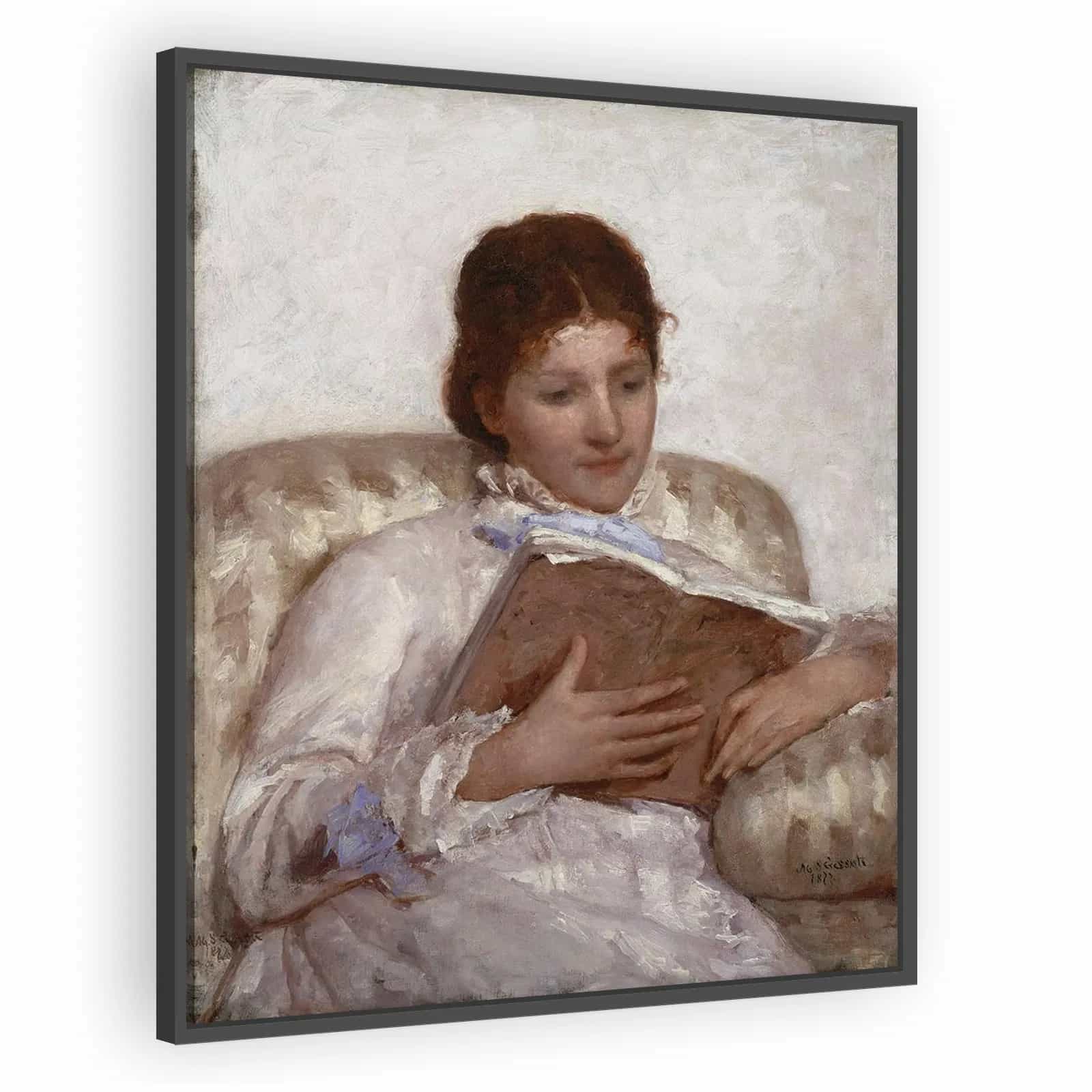 The Reader by Mary Cassatt - alternate view
