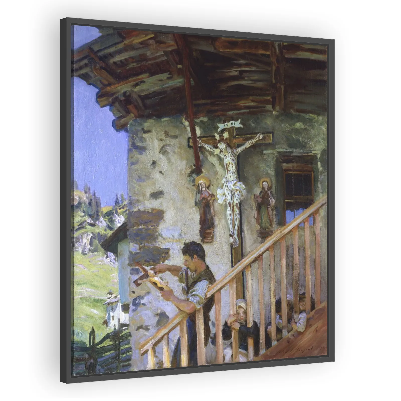 A Tyrolese Crucifix by John Singer Sargent