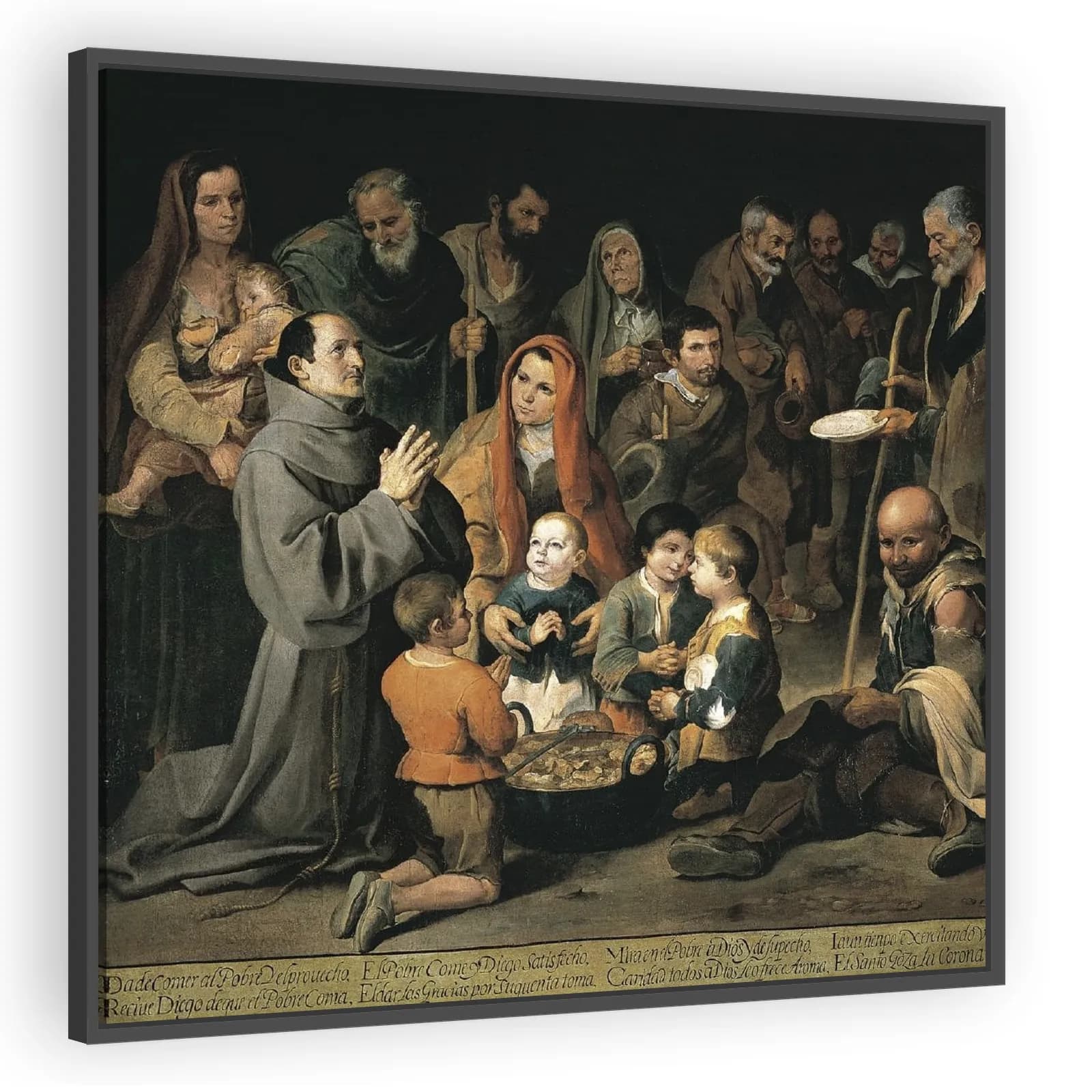 Saint Didacus of Alcalá Feeding the Poor by Bartolome Esteban Murillo