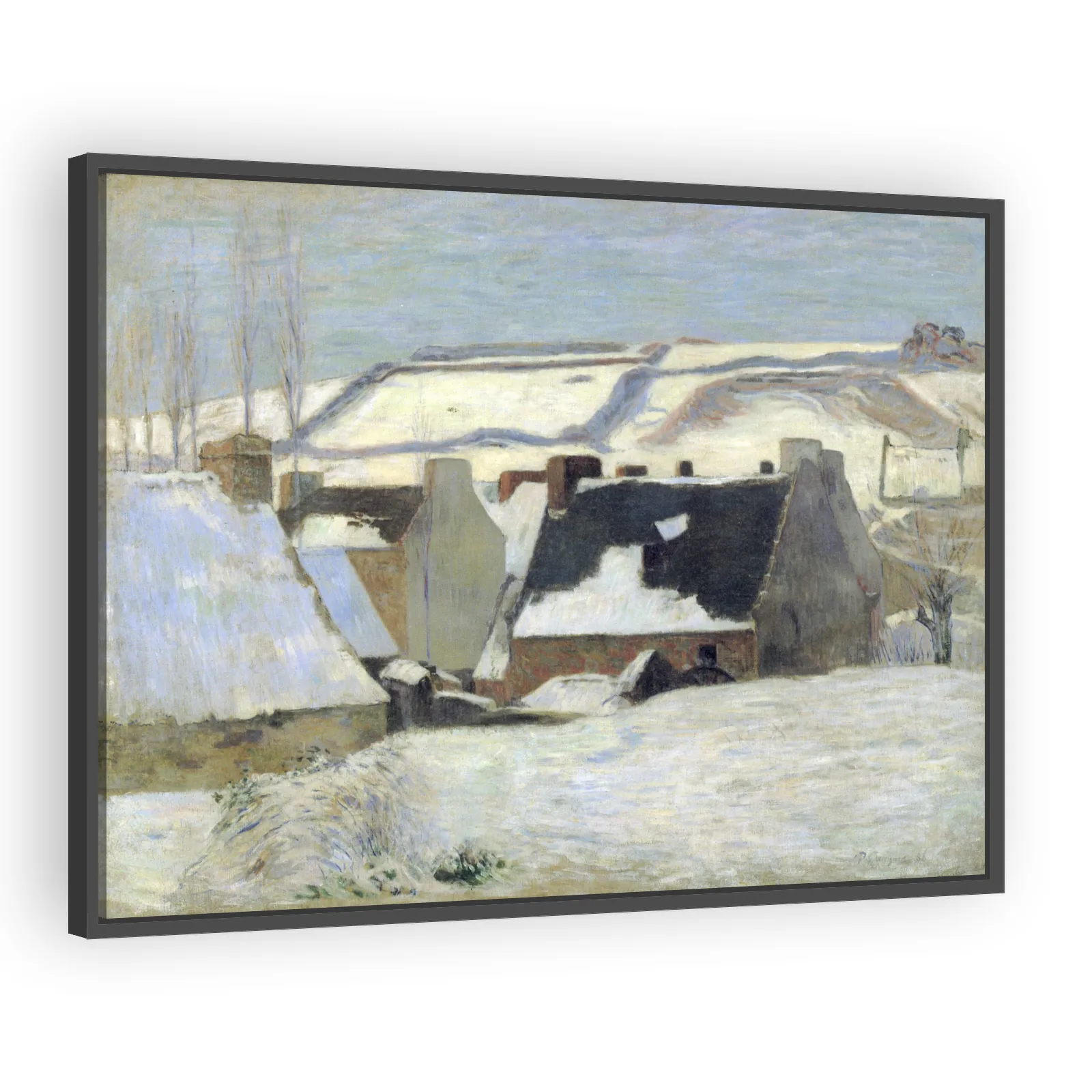 Pont-Aven sous la neige by Paul Gauguin