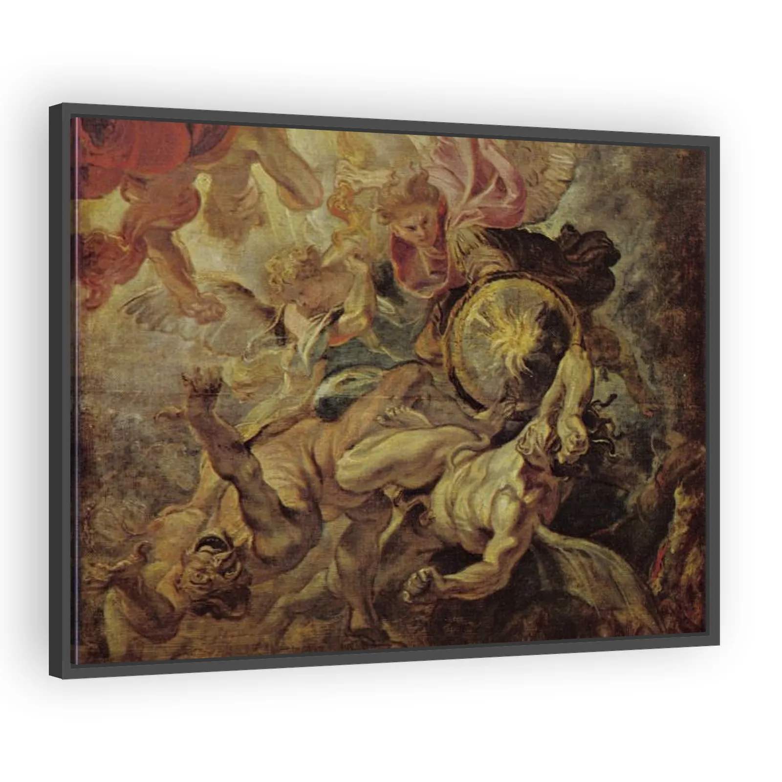 Archangel Michael Defeats Satan and the Rebellious Angels (Revelation 12:7–9) by Peter Paul Rubens