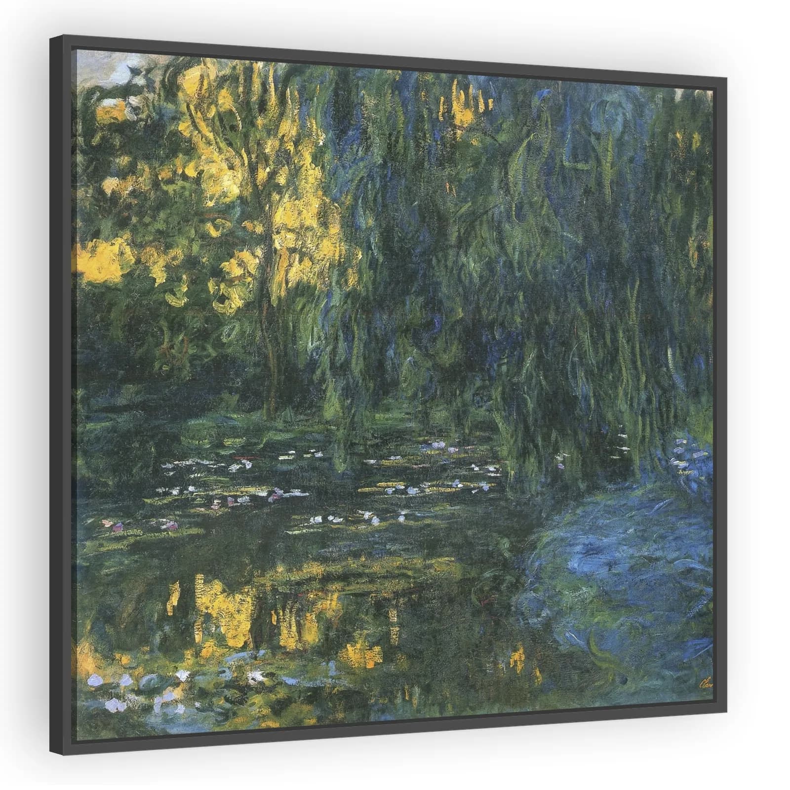 Water-Lily Pond and Weeping Willow by Claude Monet