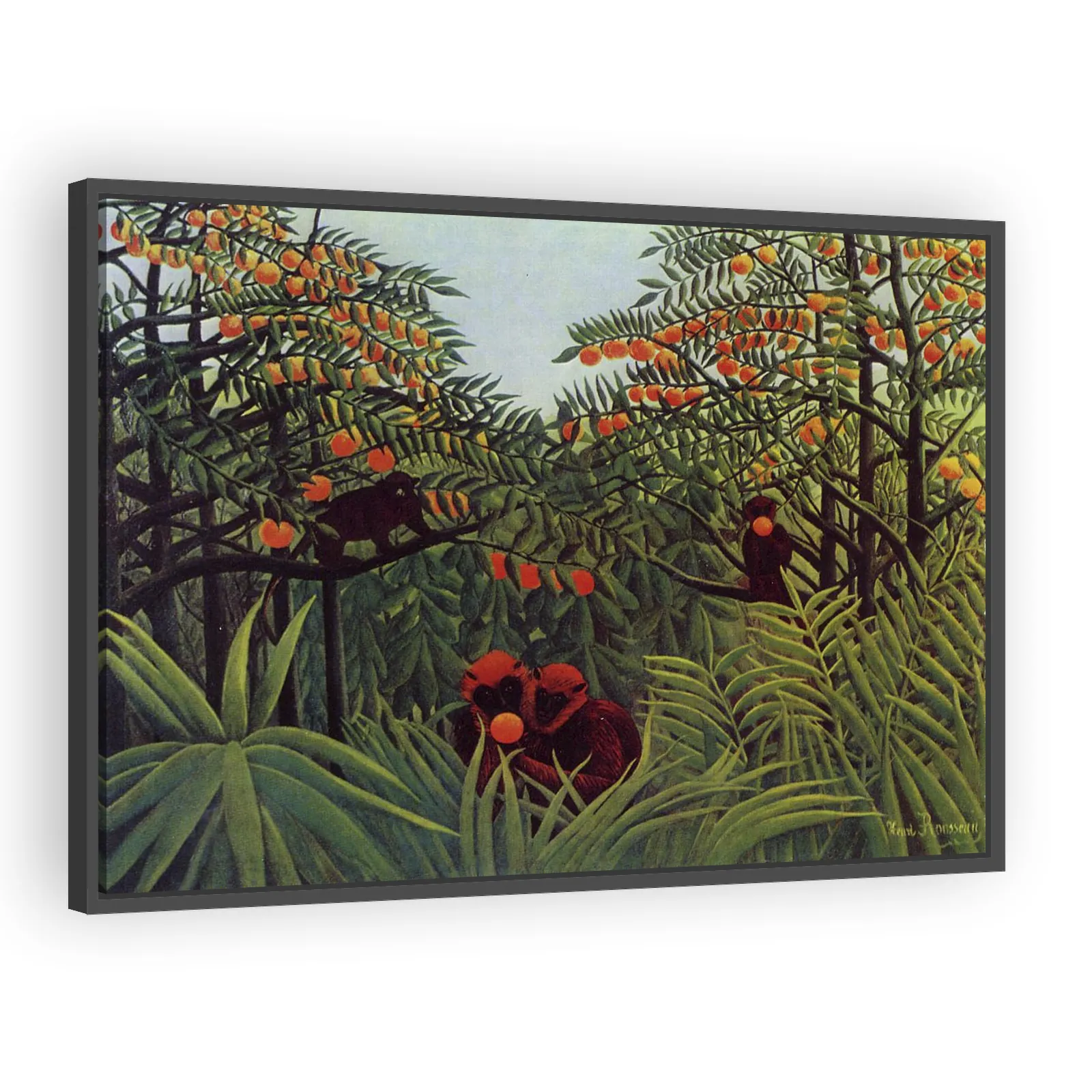 Apes in the Orange Grove by Henri Rousseau