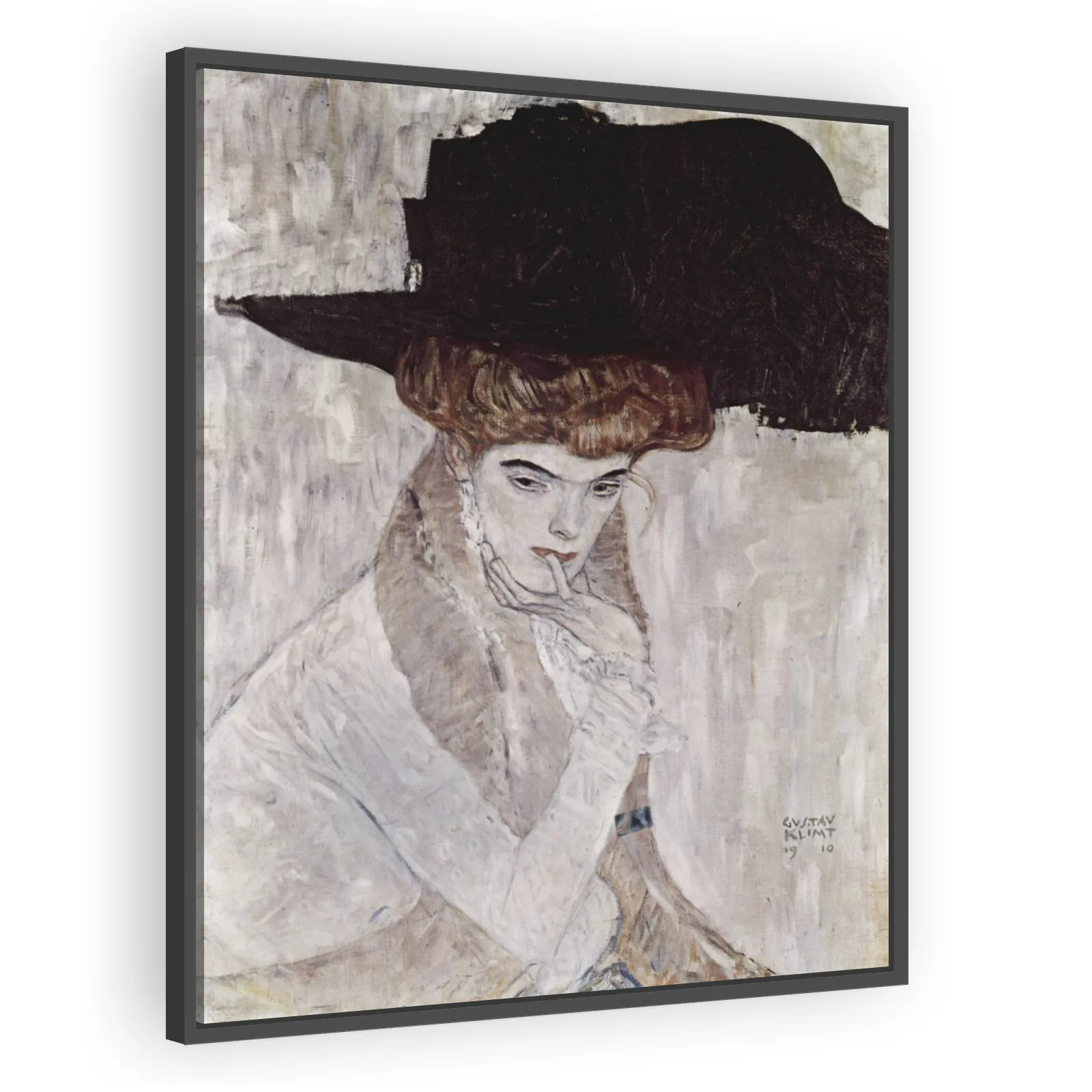 The Black Feathered Hat by Gustav Klimt