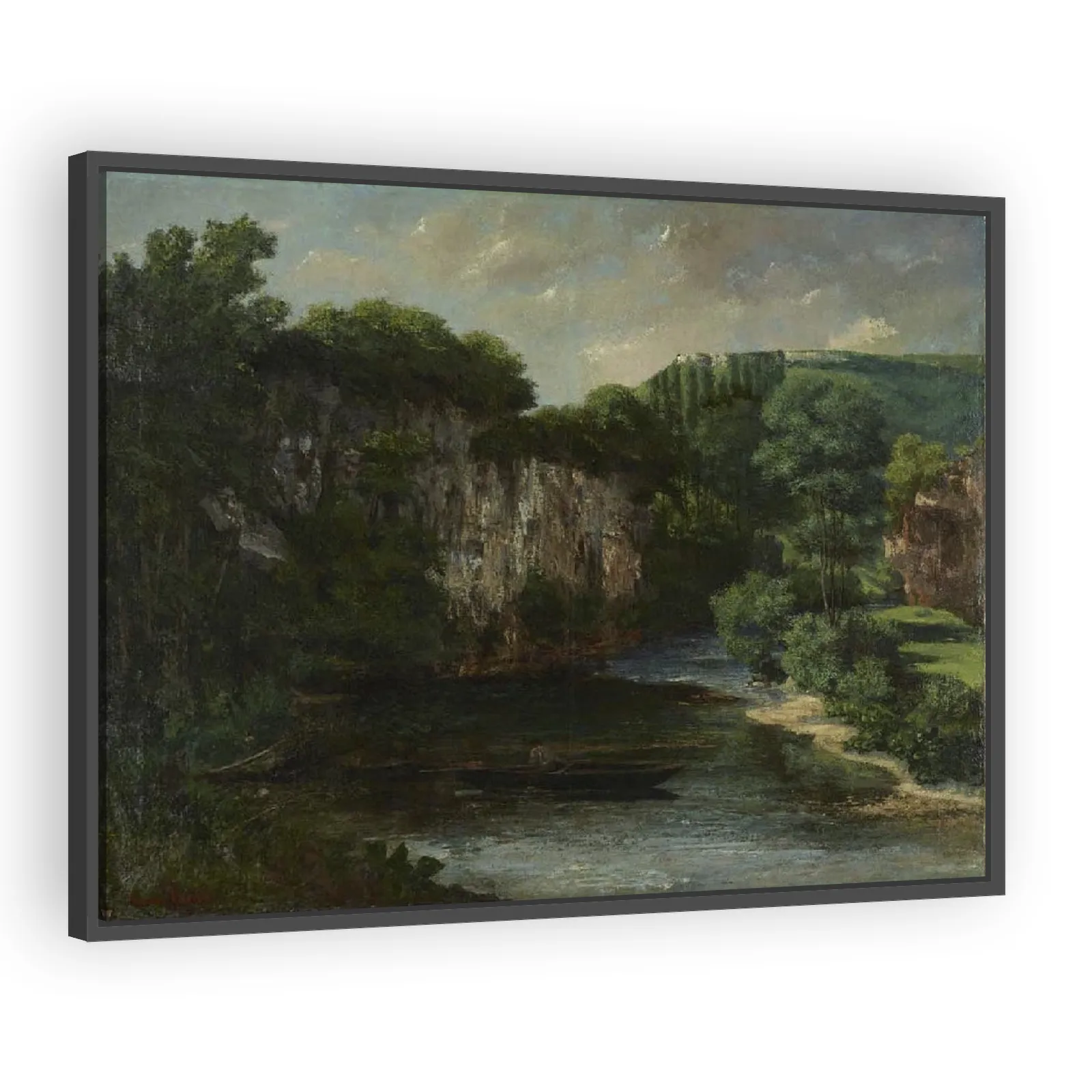 La Roche Oraguay, Vallon de Maisières, Doubs by Gustave Courbet