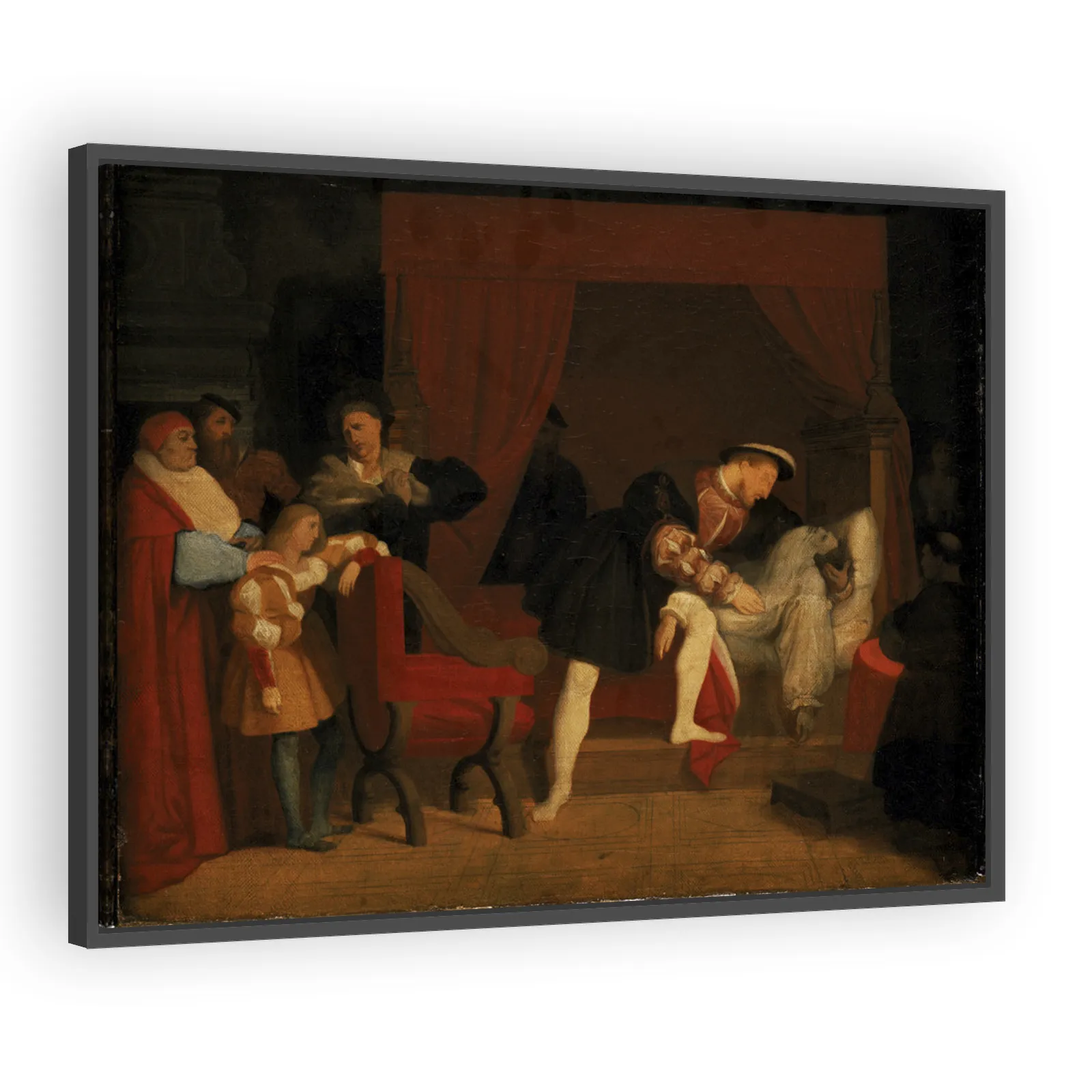 The Death of Leonardo da Vinci by Jean Auguste Dominique Ingres