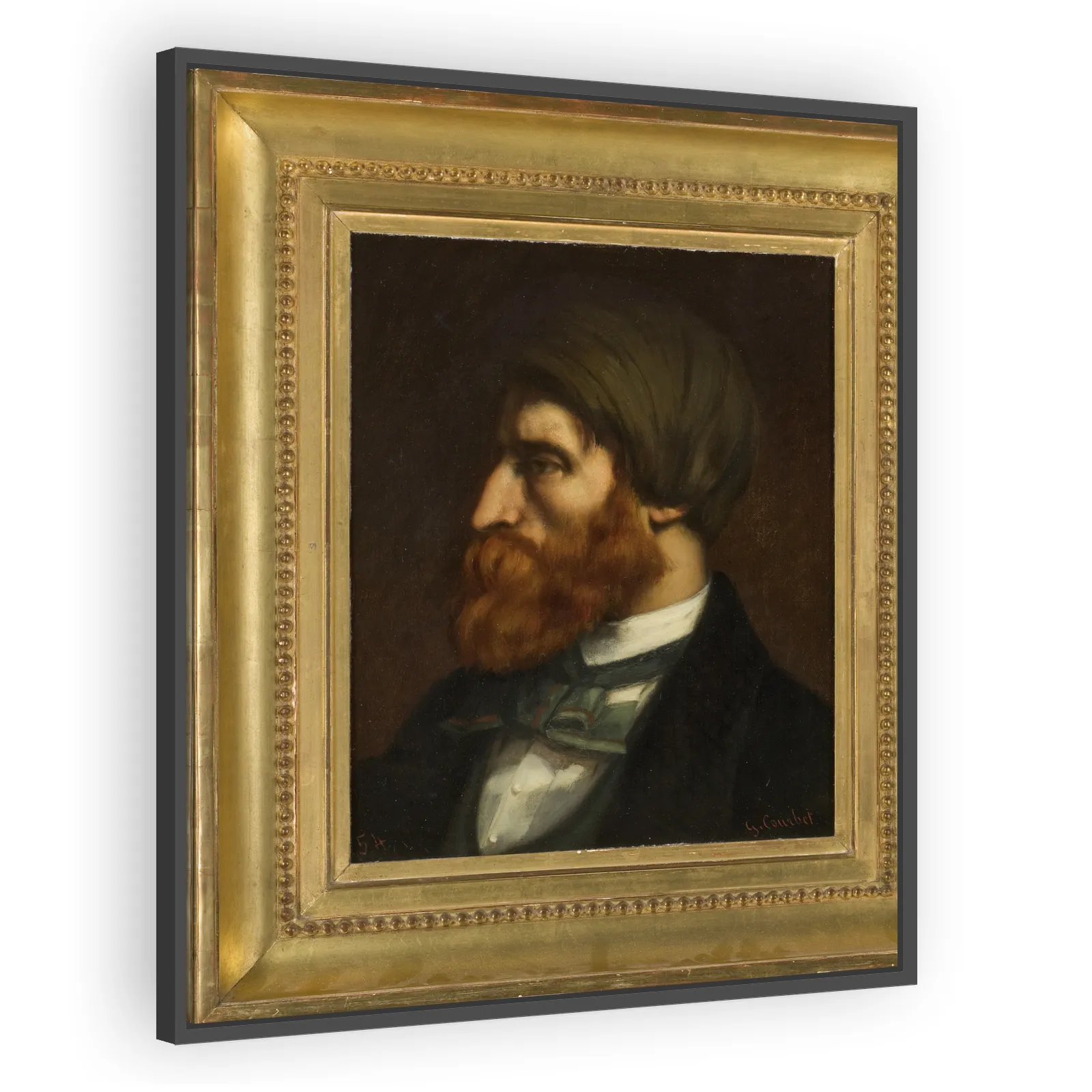 Portrait de Bruyas de profil by Gustave Courbet