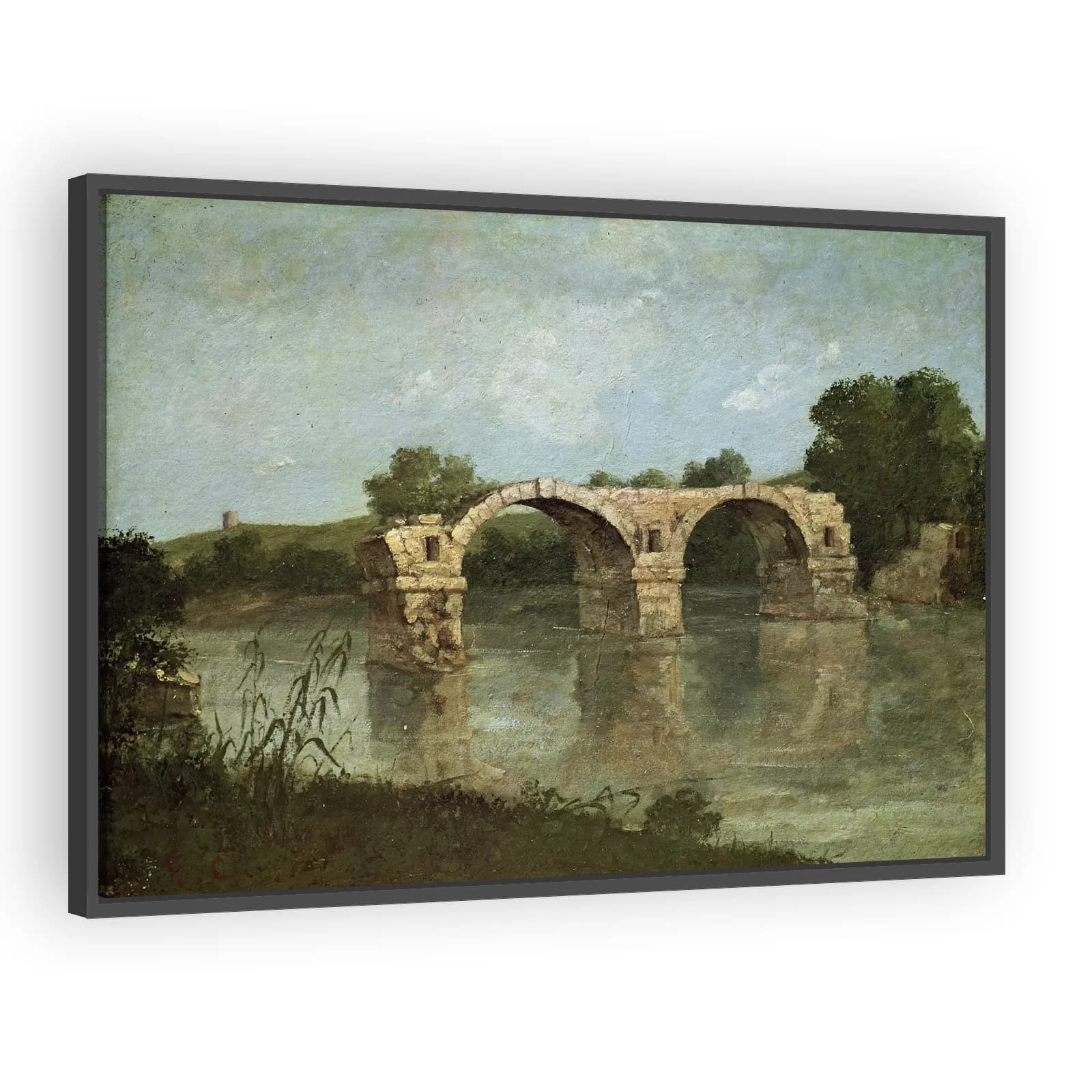 Le pont d'Ambrussum by Gustave Courbet