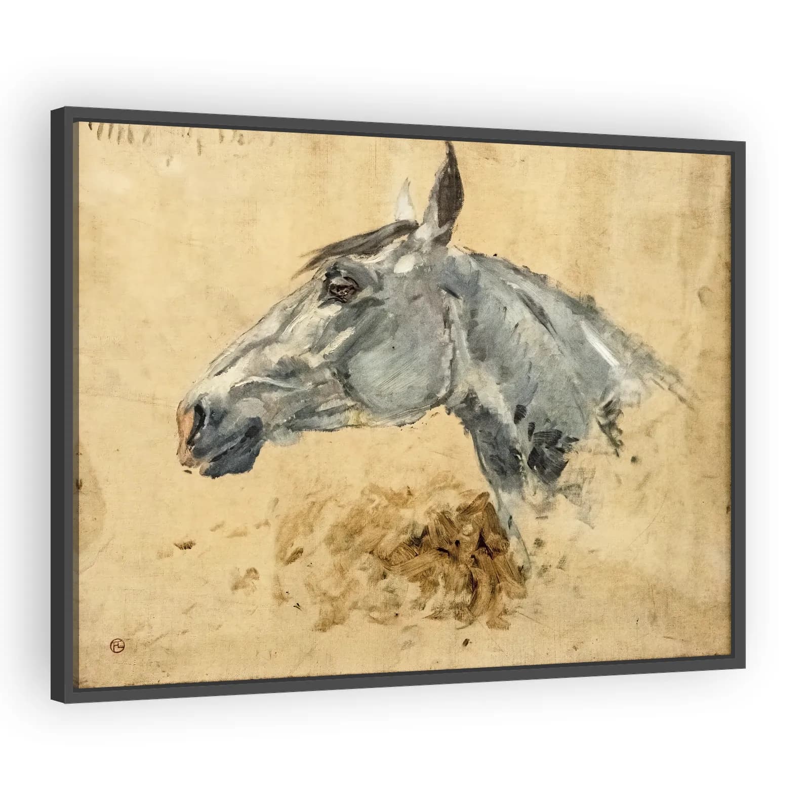 White Horse Gazelle by Henri De Toulouse Lautrec