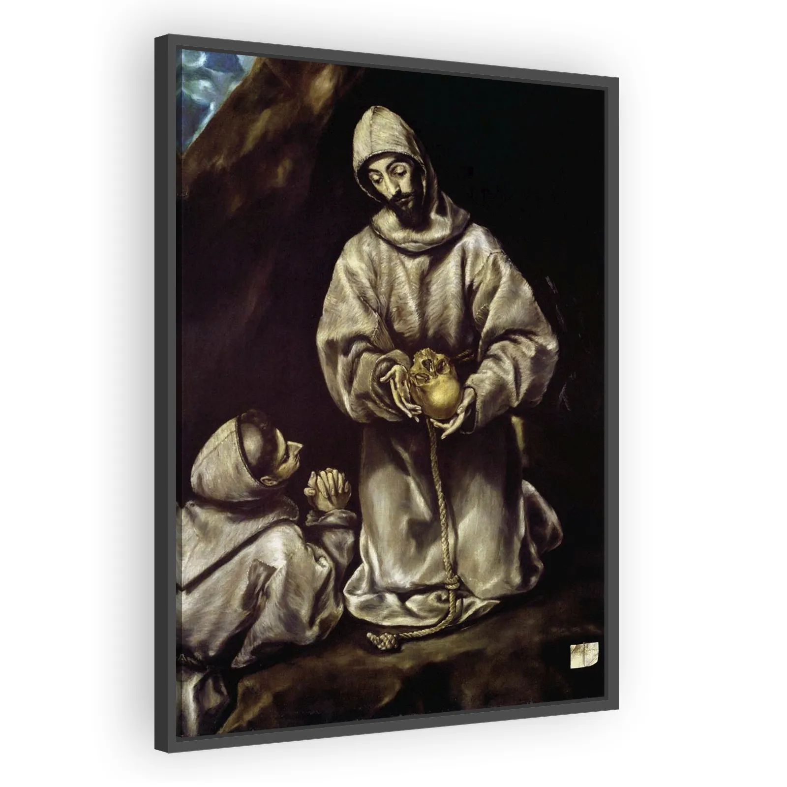 St. Francis and Brother Leo Meditating on Death by El Greco