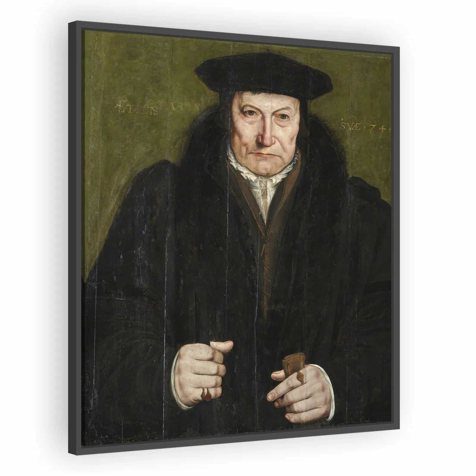 Portrait of a Gentleman (possibly Bishop Fisher, 1469–1535) by Hans Holbein the Younger - alternate view