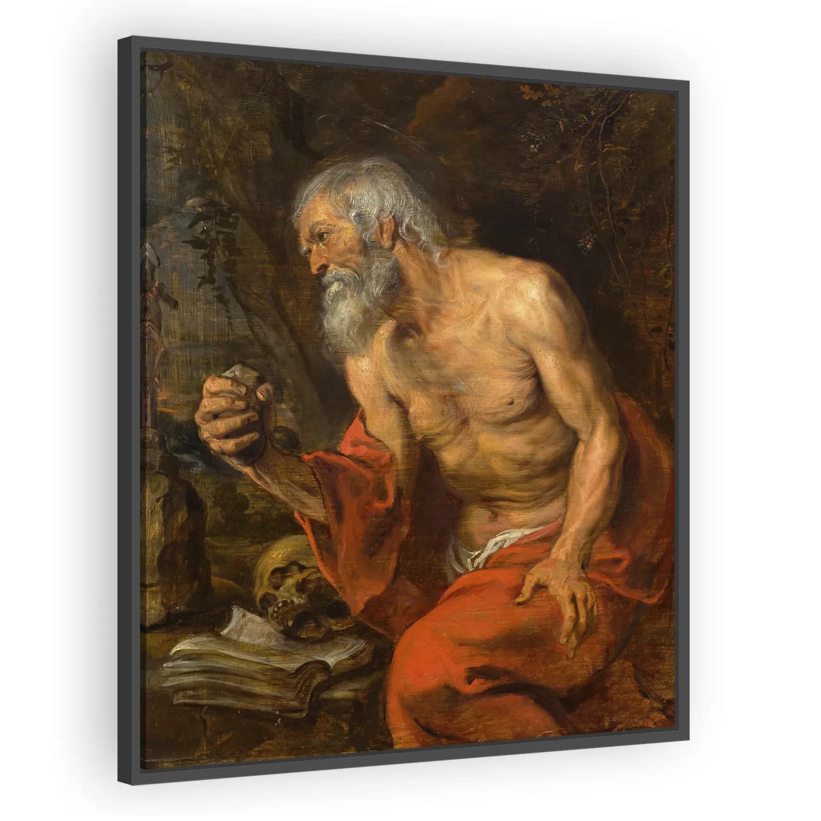 St. Jerome as Penitent Hermit in the Desert by Anthony Van Dyck