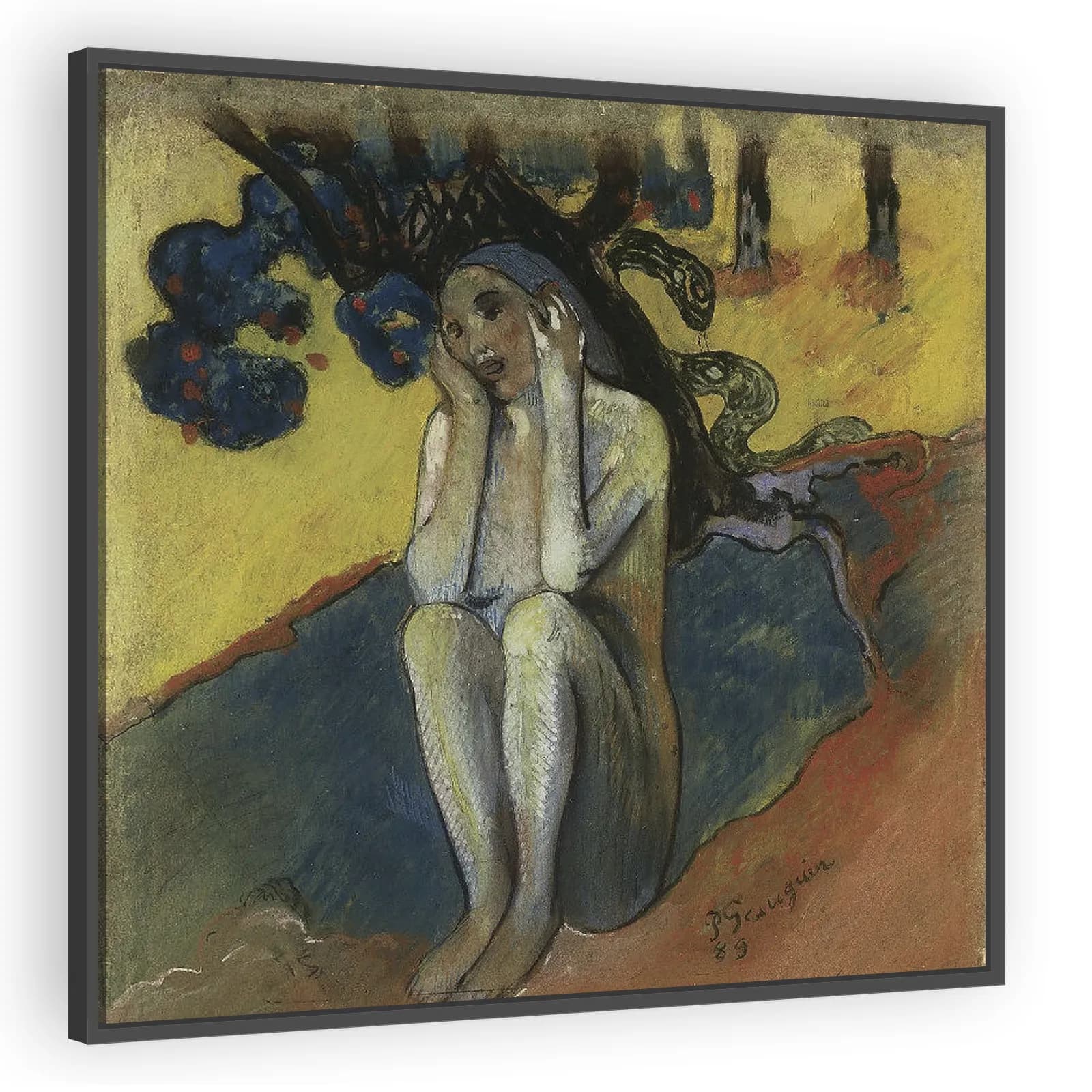 Breton Eve (I) by Paul Gauguin