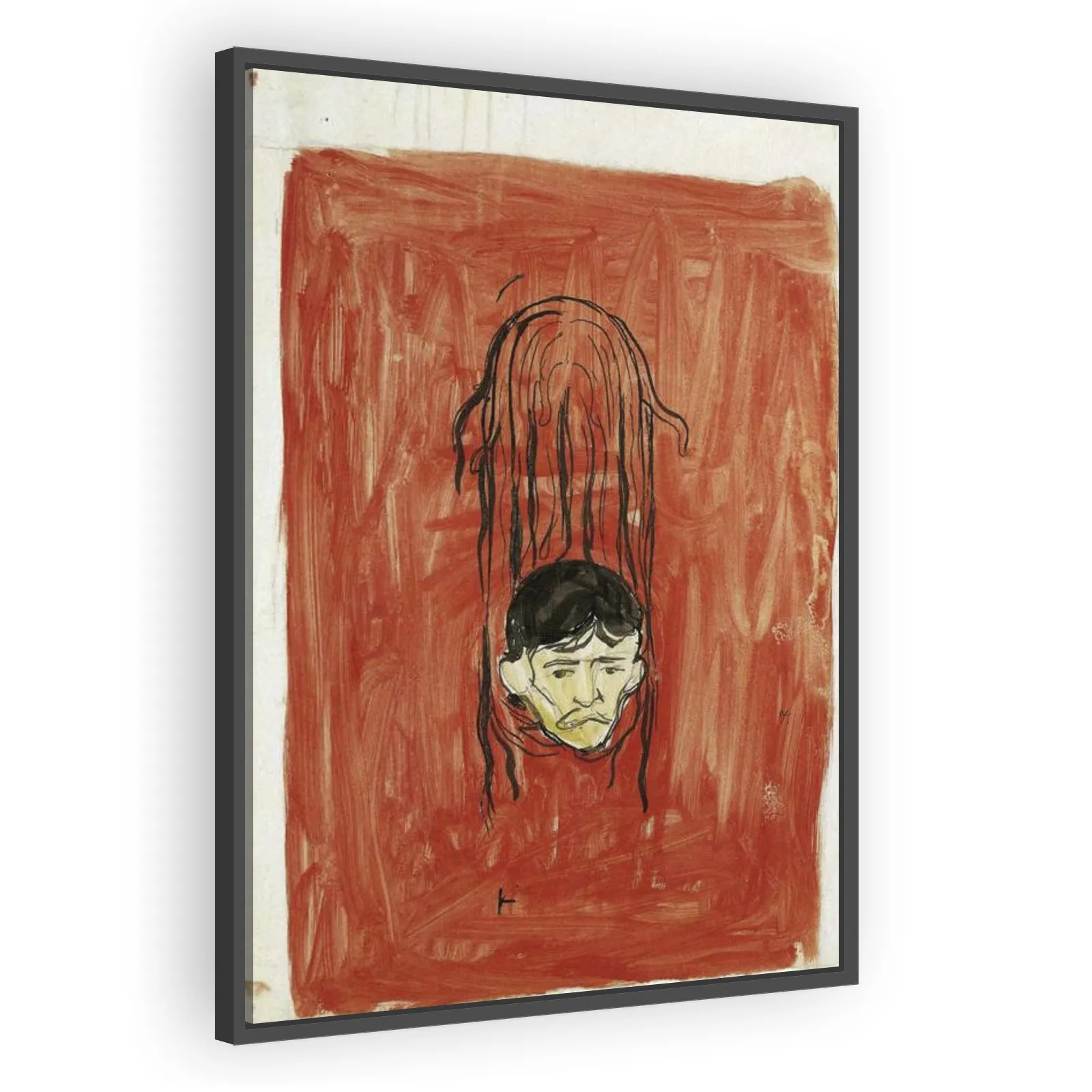 Self-Portrait in Woman's Hair: Salome Paraphrase by Edvard Munch