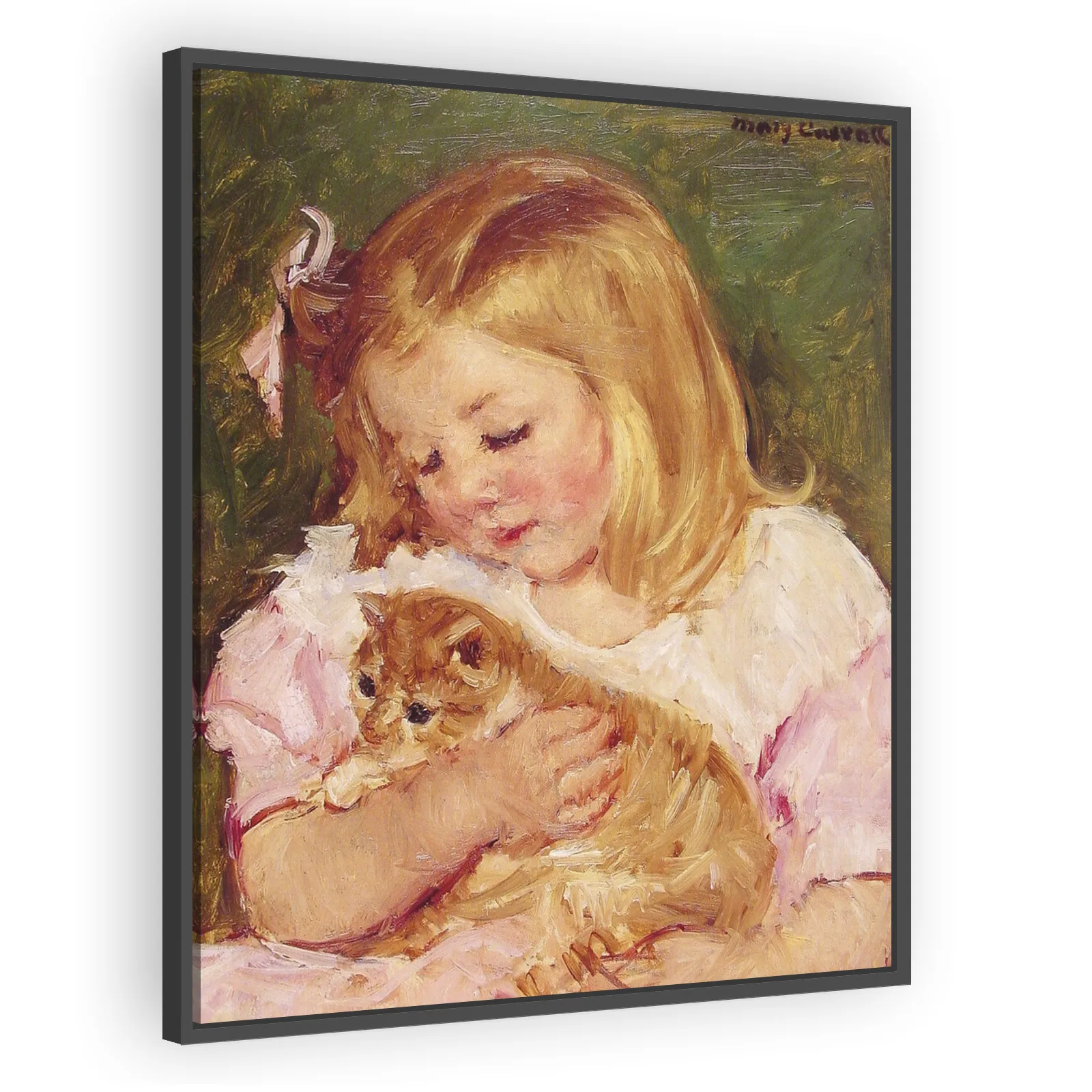 Sara Holding a Cat by Mary Cassatt