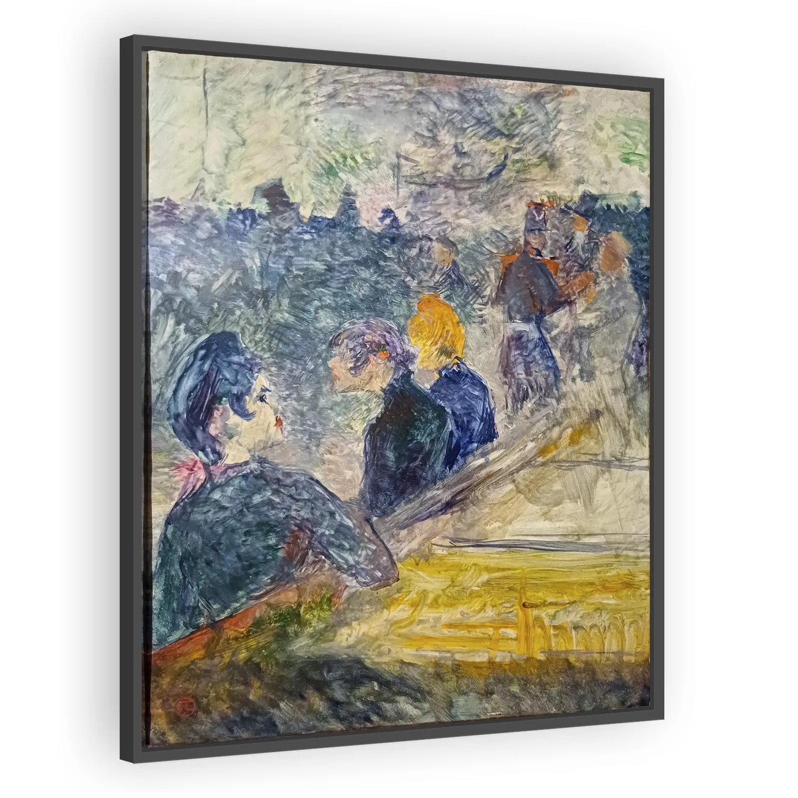 At the Ball in the Moulin de la Galette by Henri De Toulouse Lautrec