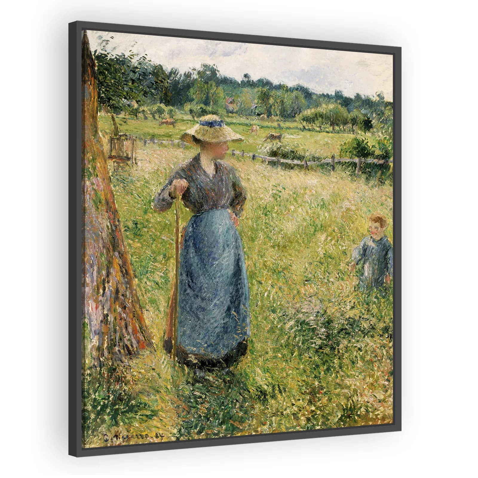 The Haymaker by Camille Pissarro
