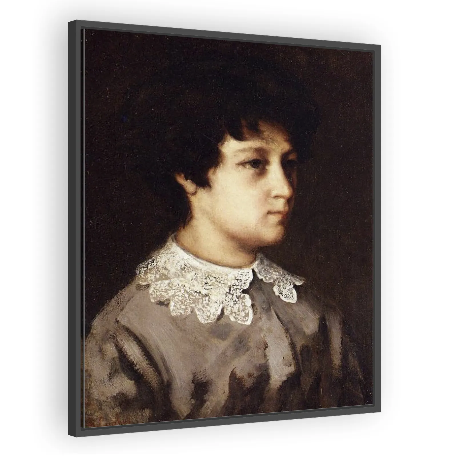 Portrait of a Girl from Salins by Gustave Courbet