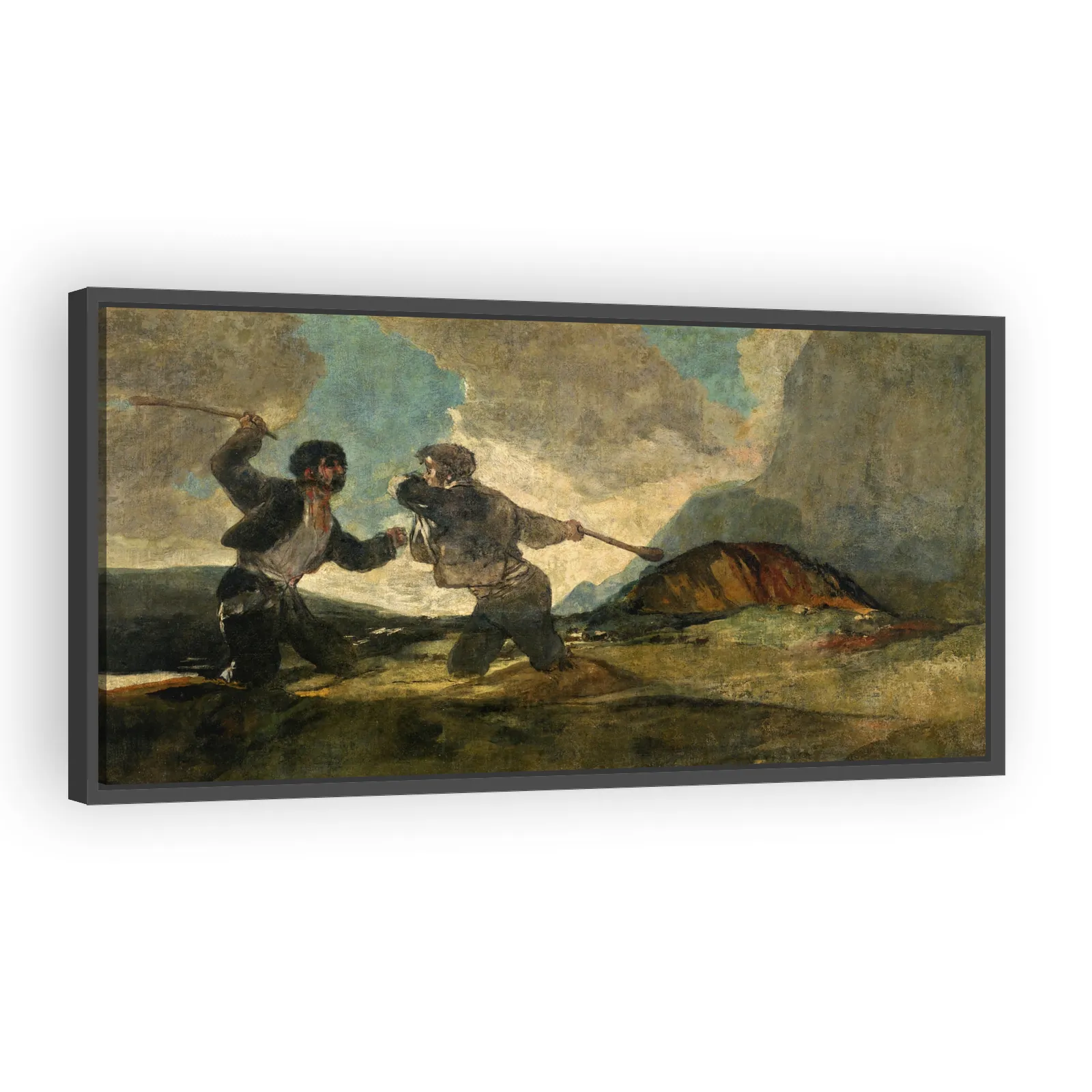 Fight with Cudgels by Francisco Goya