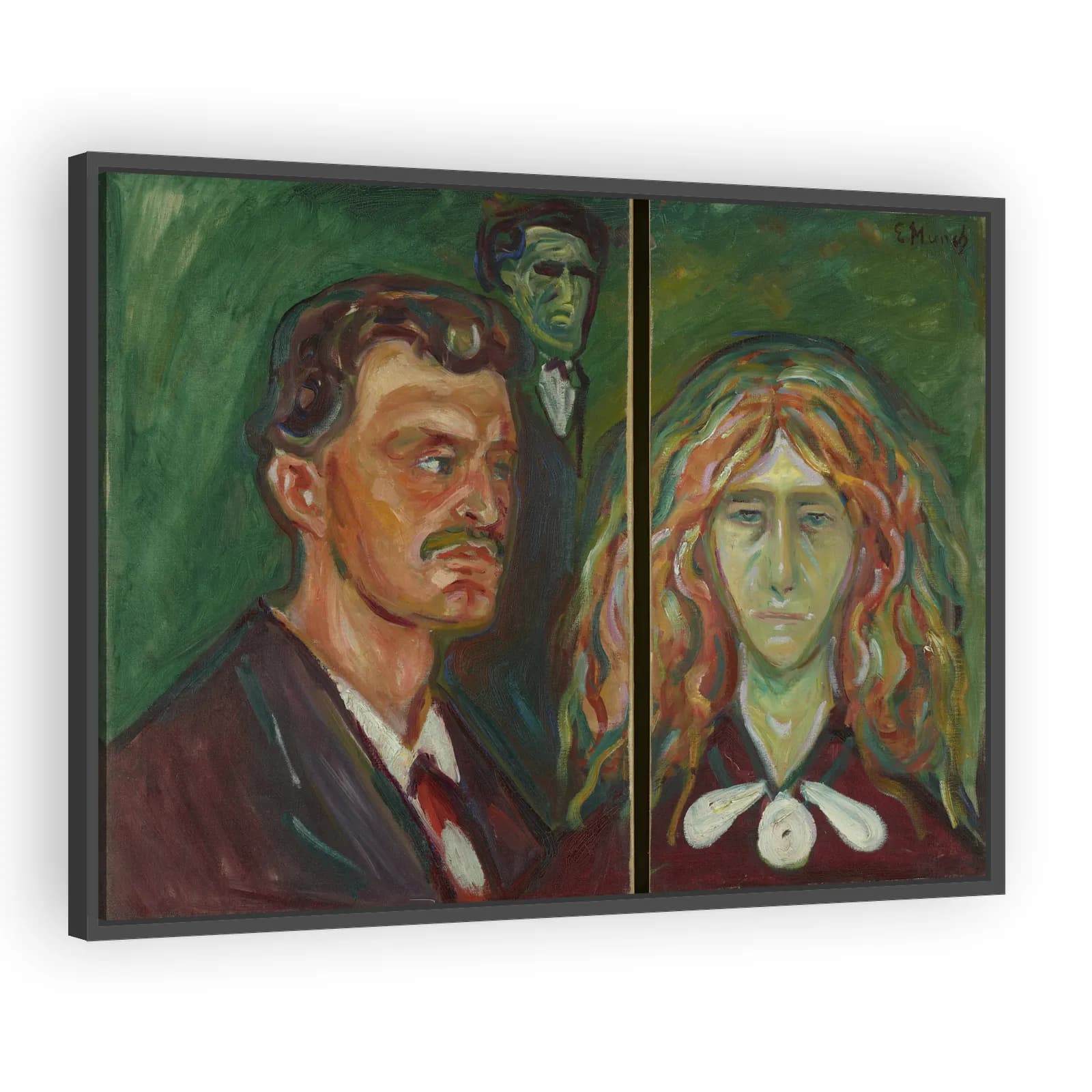 Caricature Portrait of Tulla Larsen by Edvard Munch