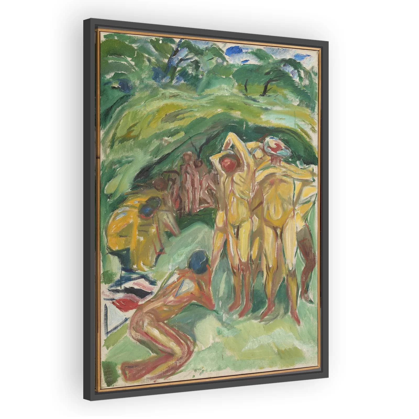 Naked Men in the Woods by Edvard Munch