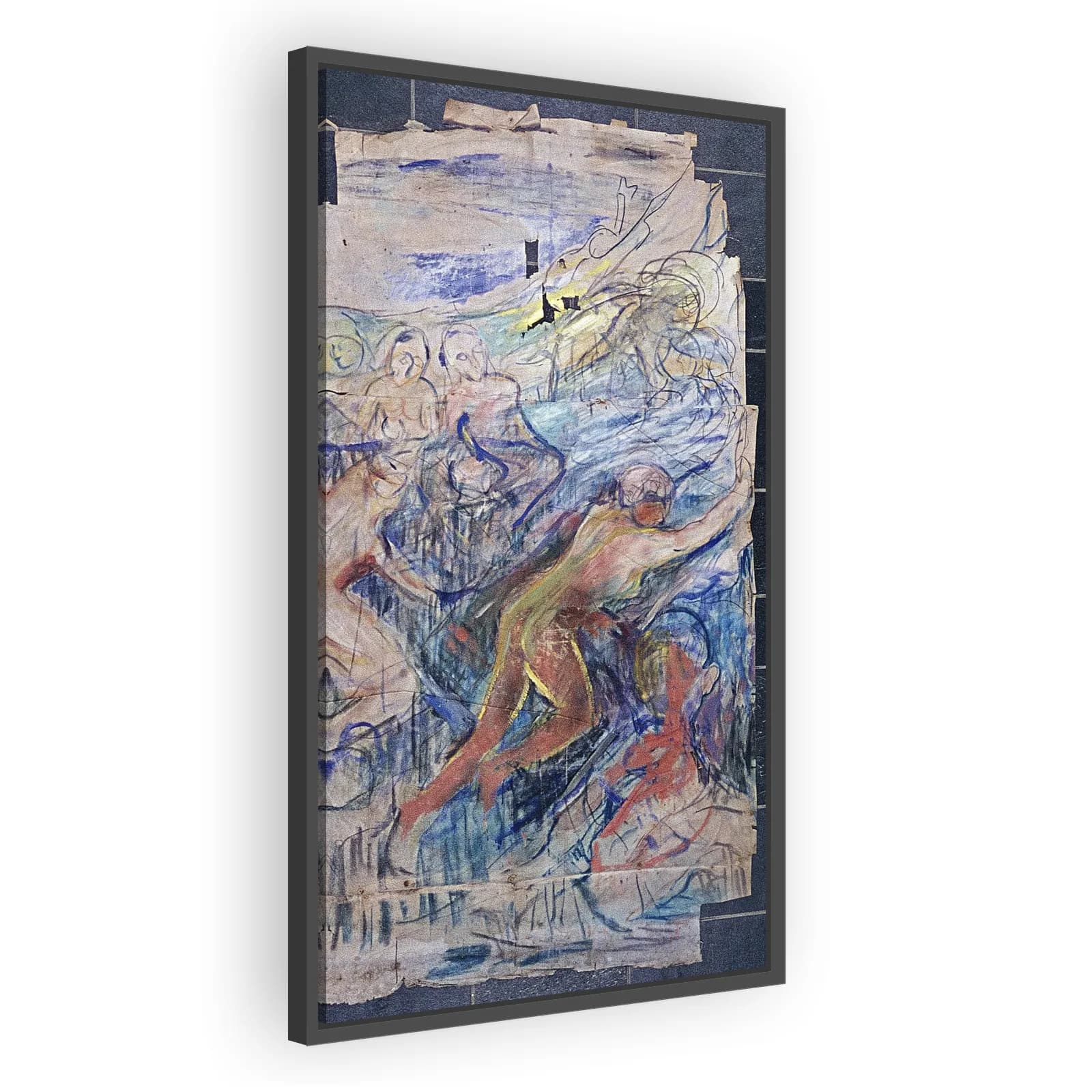 The Human Mountain: Left Upper Part by Edvard Munch