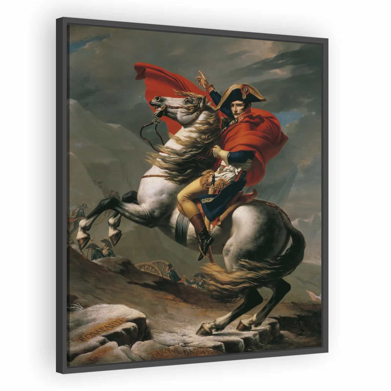 Napoleon Crossing the Alps by Jacques-Louis David - alternate view