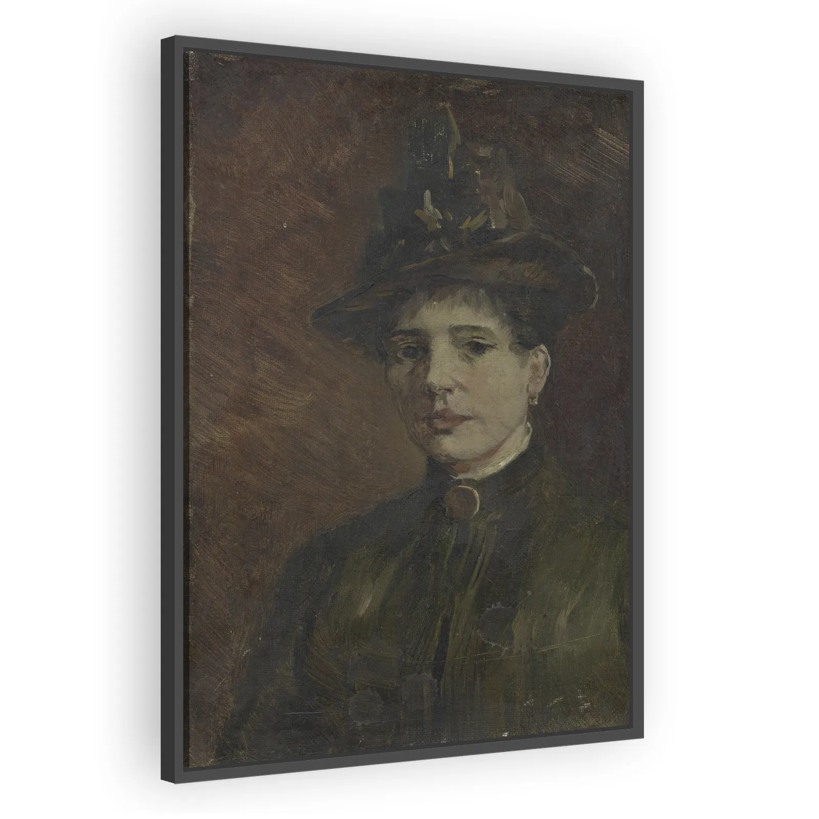 Portrait of a Woman Wearing a Hat by Vincent Van Gogh