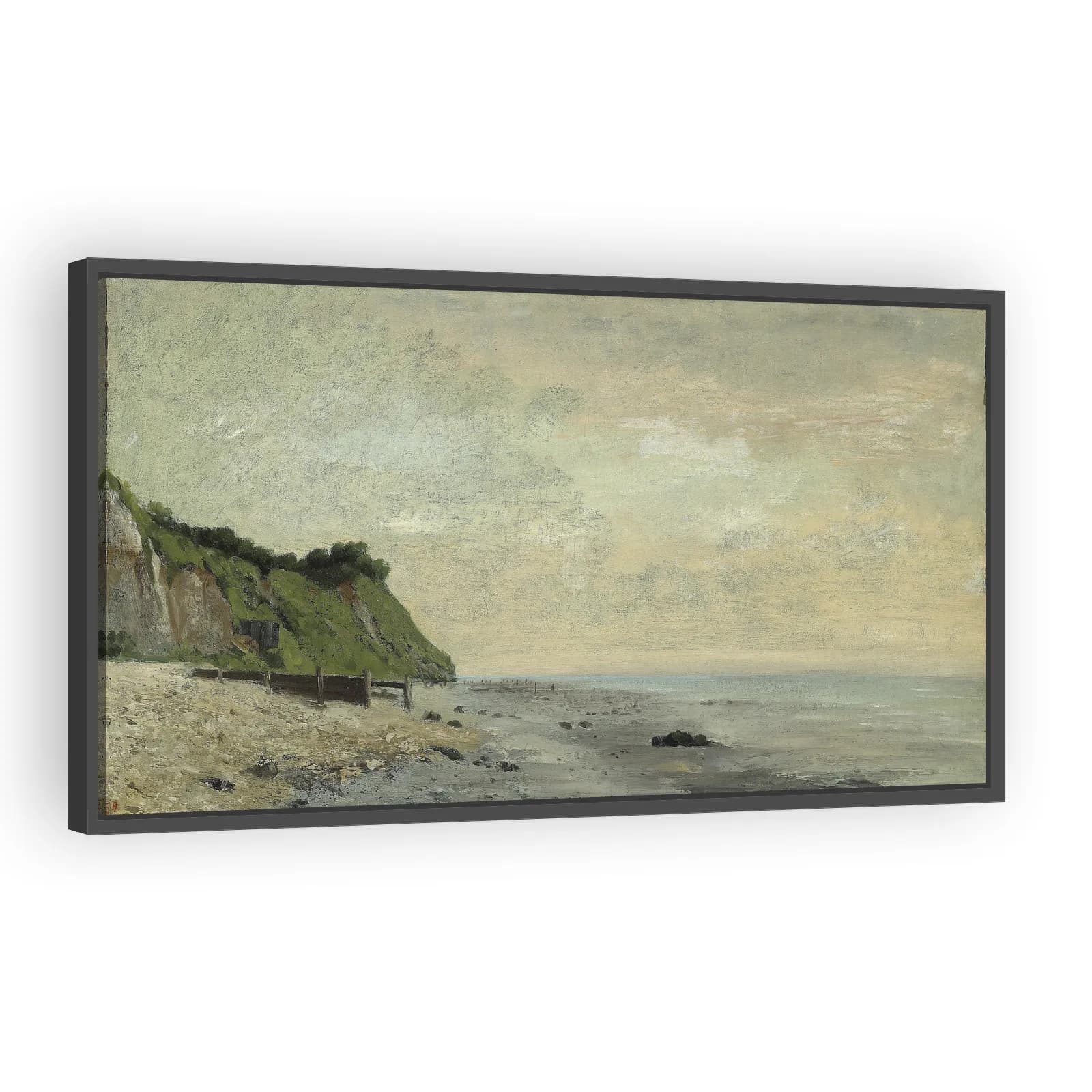 Cliffs on the Sea Coast: Small Beach, Sunrise by Gustave Courbet