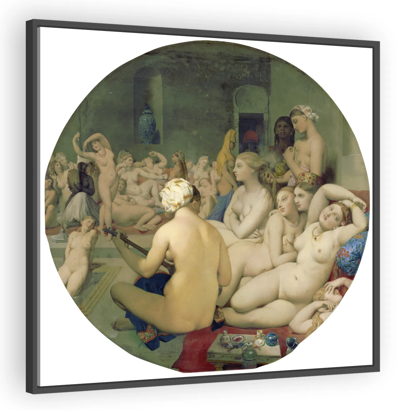 The Turkish Bath by Jean Auguste Dominique Ingres