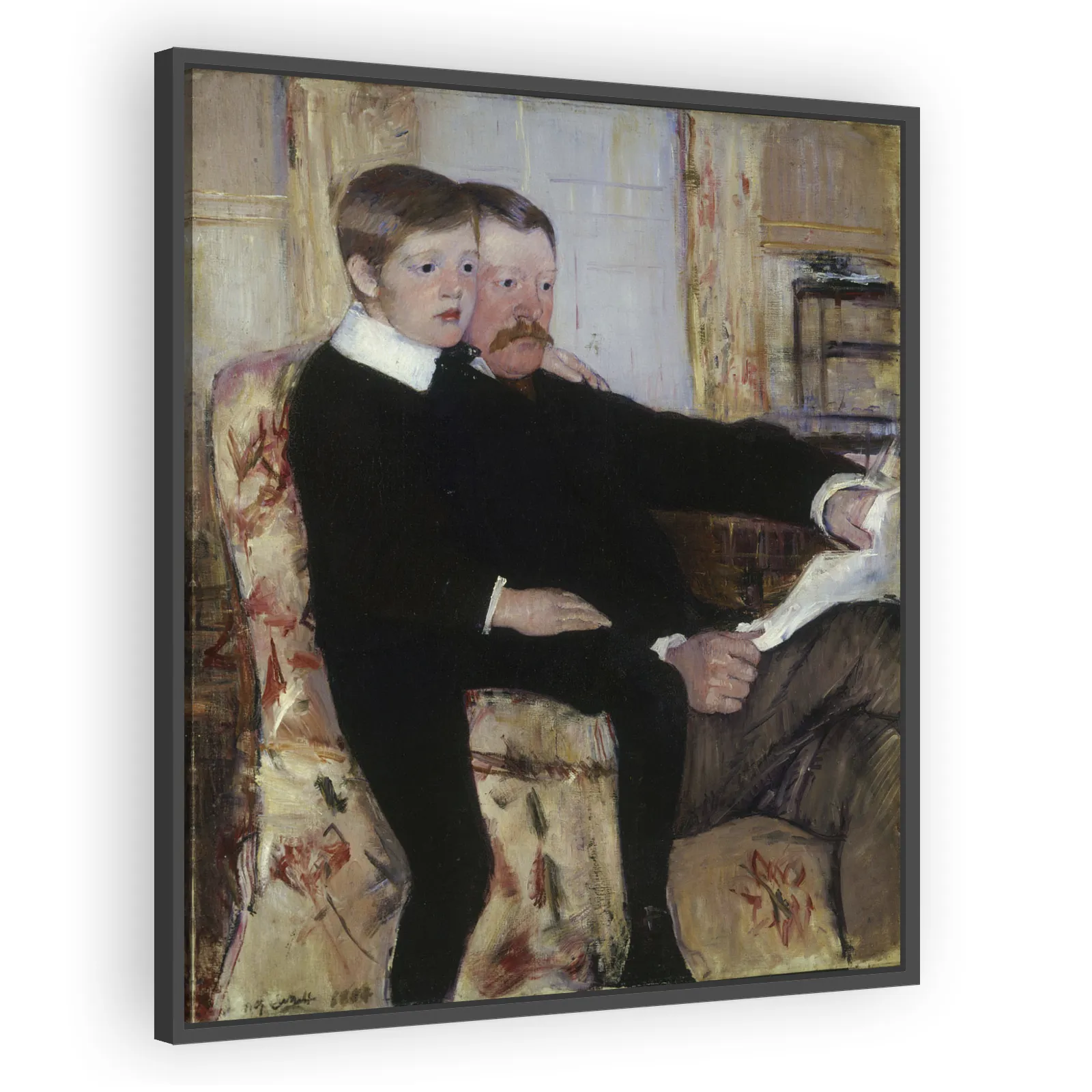 Alexander J. Cassatt and His Son Robert Kelso Cassatt by Mary Cassatt