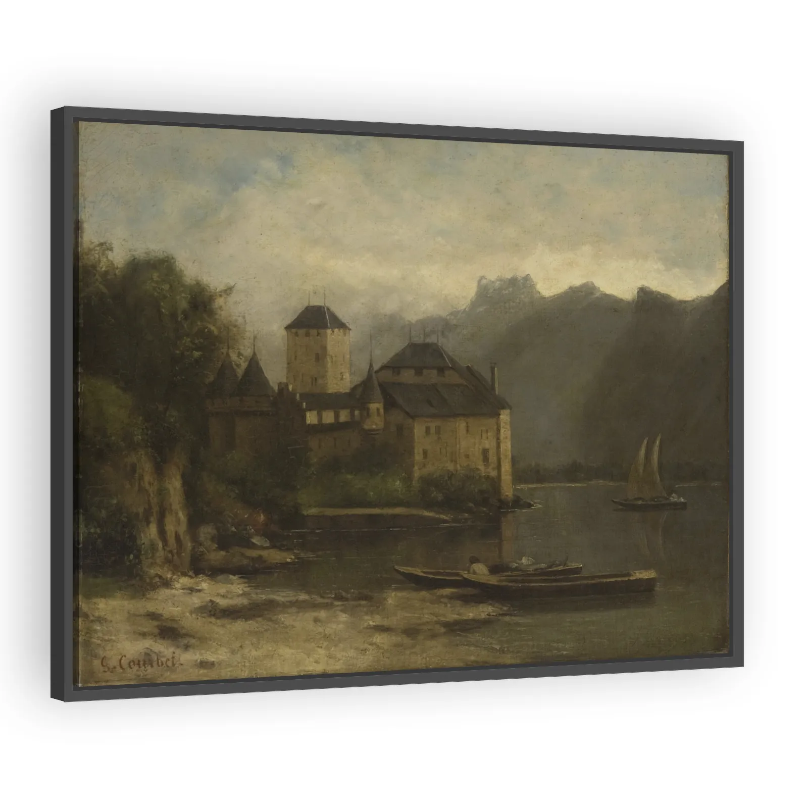 Château Chillon by Gustave Courbet