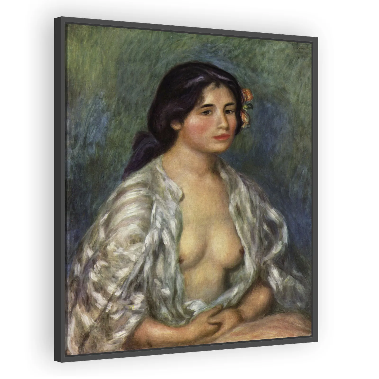 Gabrielle with Open Blouse by Pierre Auguste Renoir