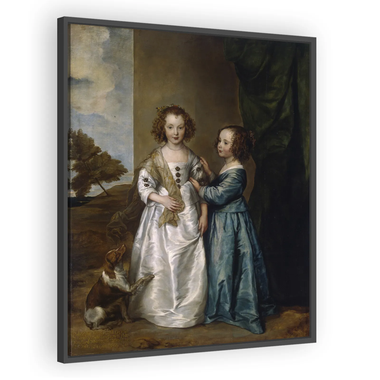 Portrait of Elizabeth and Philadelphia Wharton by Anthony Van Dyck