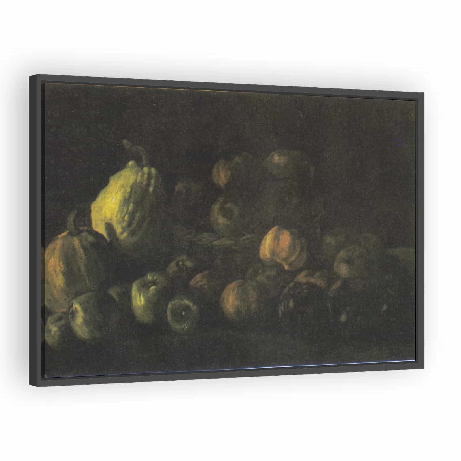 Still Life with a Basket of Apples and Two Pumpkins by Vincent van Gogh - alternate view