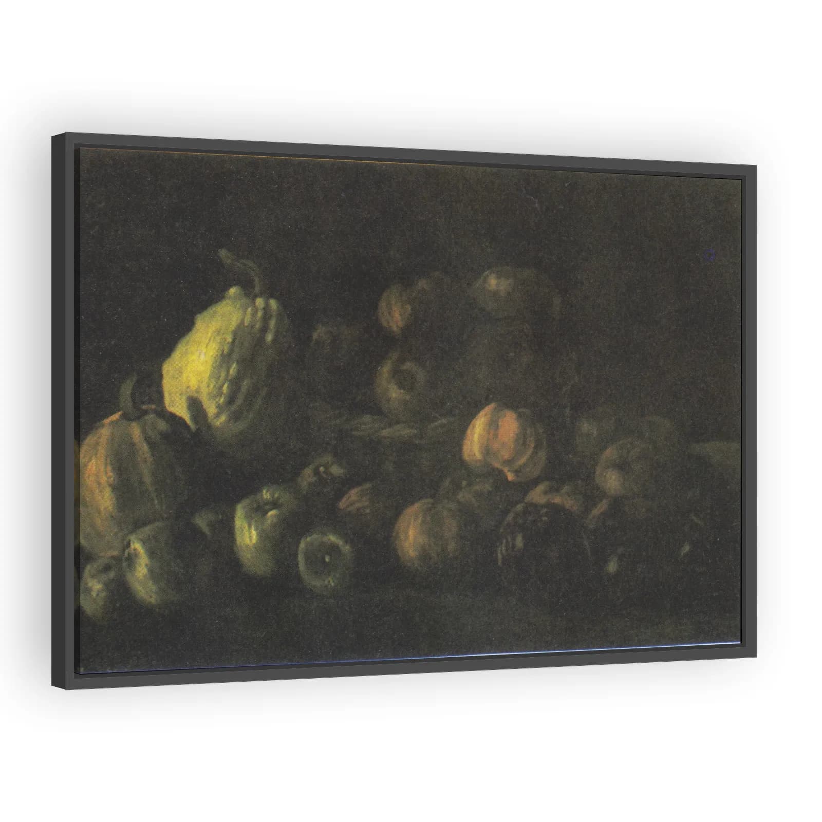 Still Life with a Basket of Apples and Two Pumpkins by Vincent Van Gogh