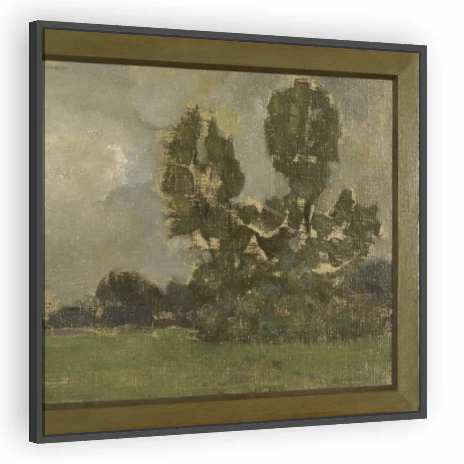 Field with Two Tree Silhouettes II by Piet Mondrian - alternate view