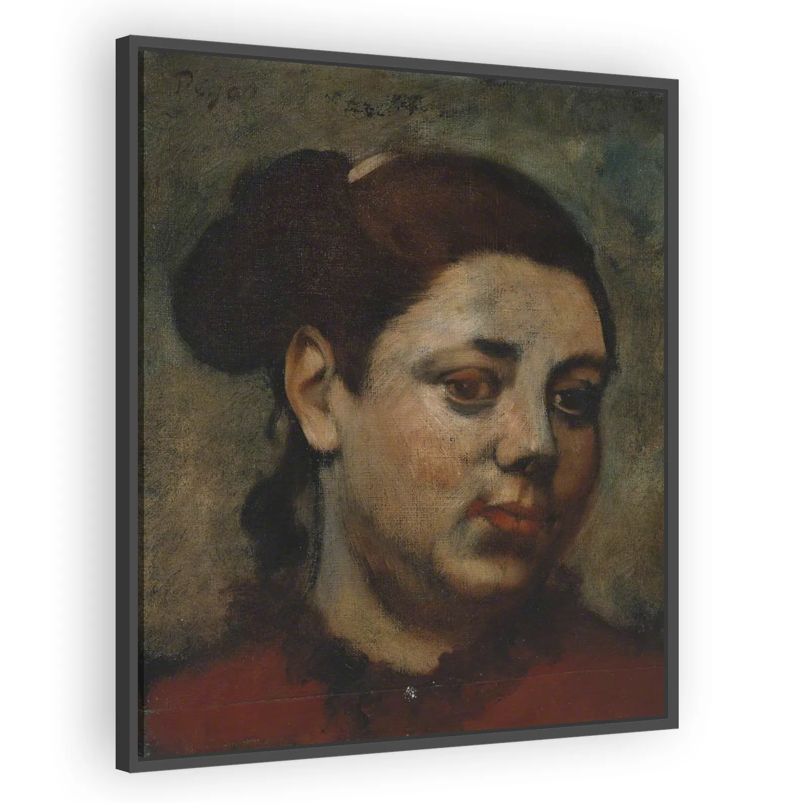 Head of a Woman by Edgar Degas